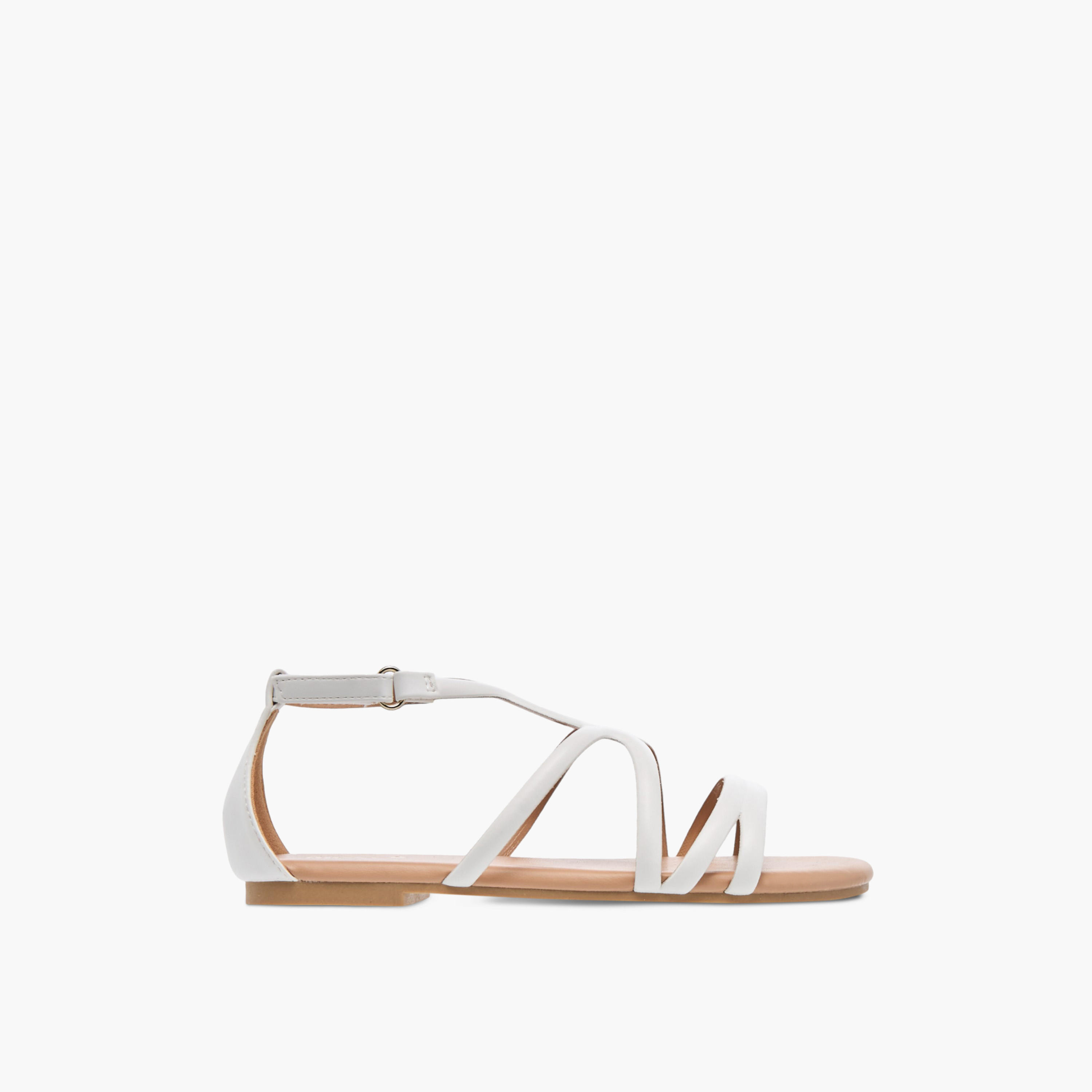 صندل بأحزمة متعددة وشريط إغلاق من ليتل ميسي-girls-shoes-sandals-image-2
