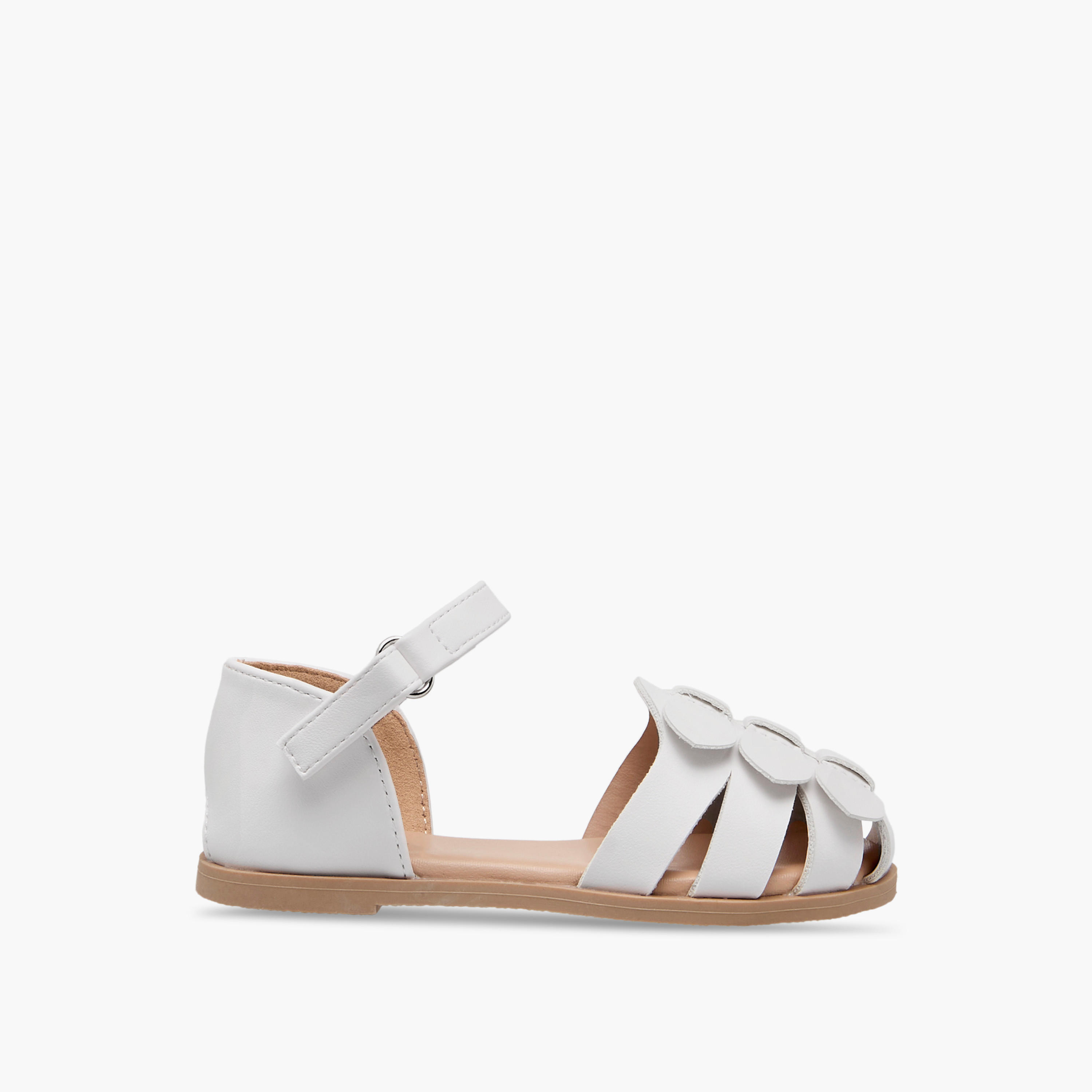 Flora Bella Bow Accent Sandals with Hook and Loop Closure-girls-shoes-sandals-image-2
