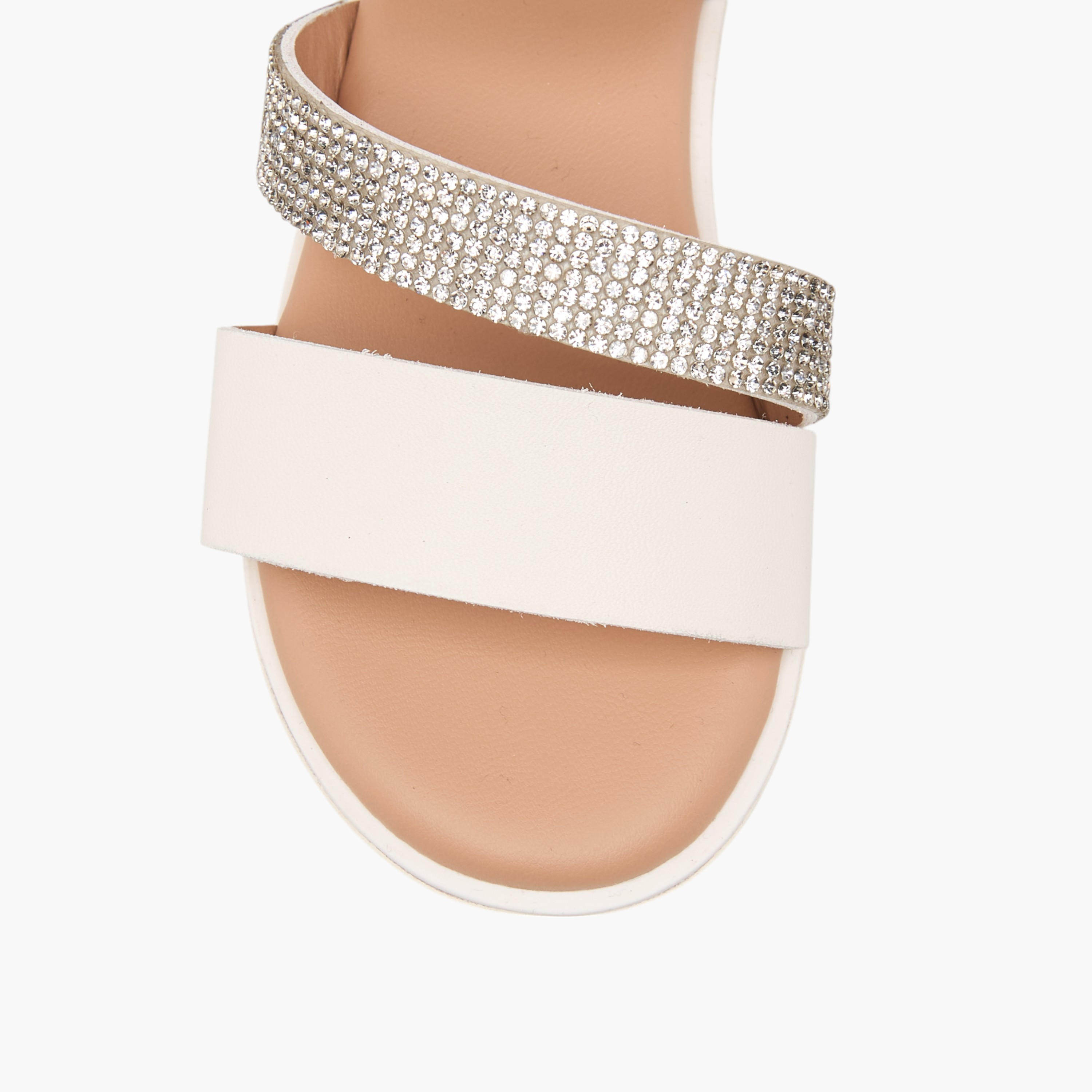 Flora Bella Solid Sandals with Hook and Loop Closure-girls-shoes-sandals-image-3