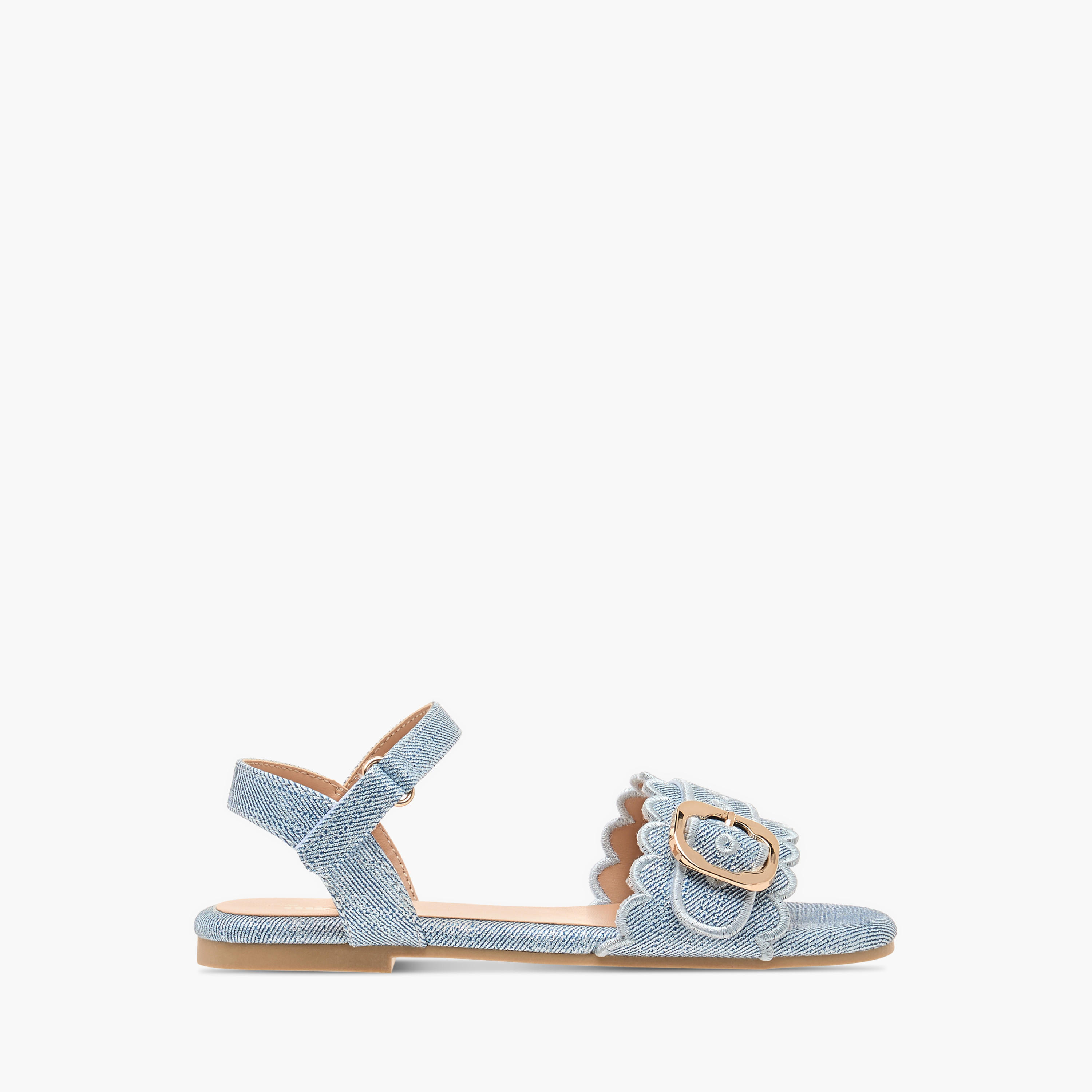 صندل بارز الملمس بحزام وشريط إغلاق لاصق من ليتل ميسي-girls-shoes-sandals-image-7