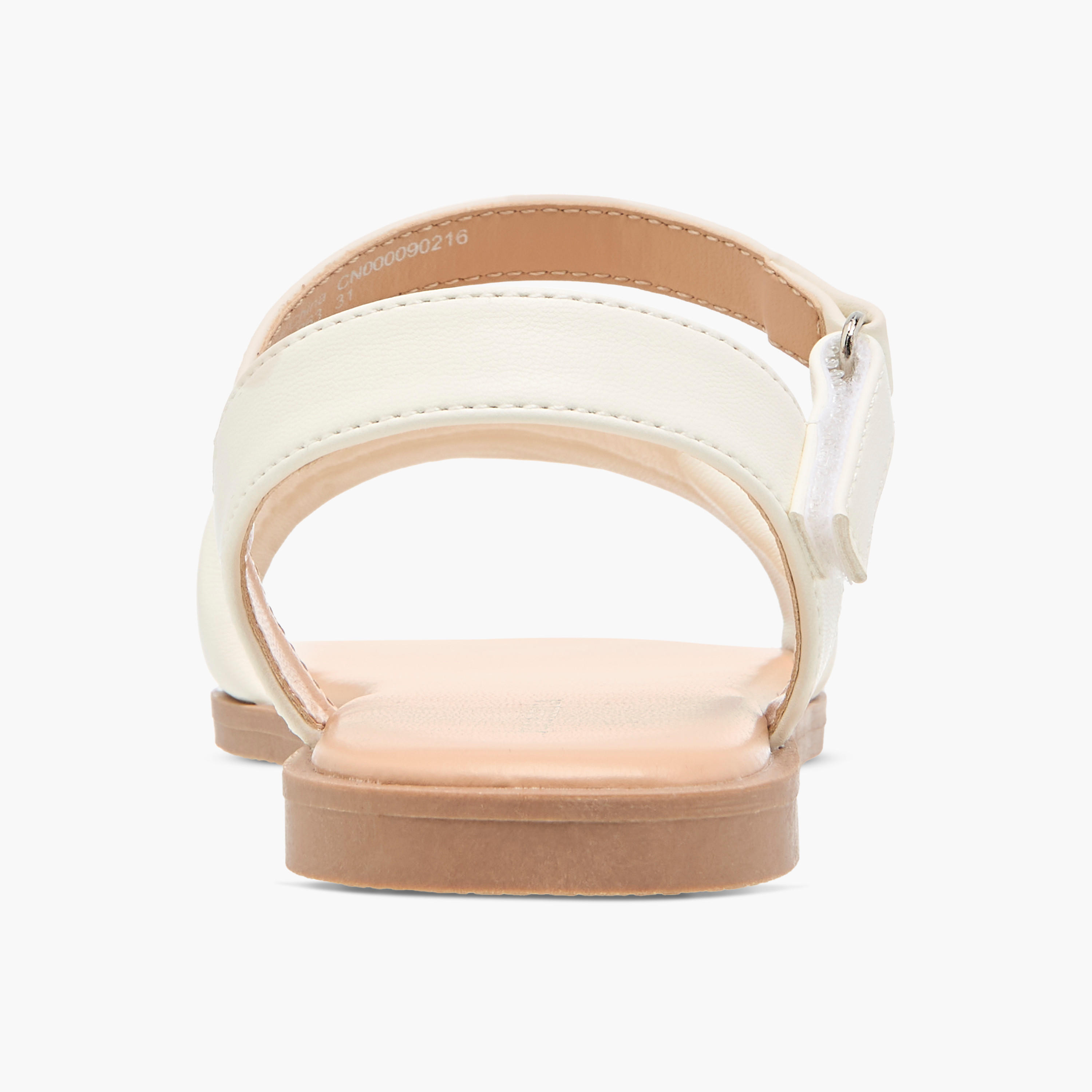 Flora Bella Solid Sandals with Hook and Loop Closure-girls-shoes-sandals-image-4