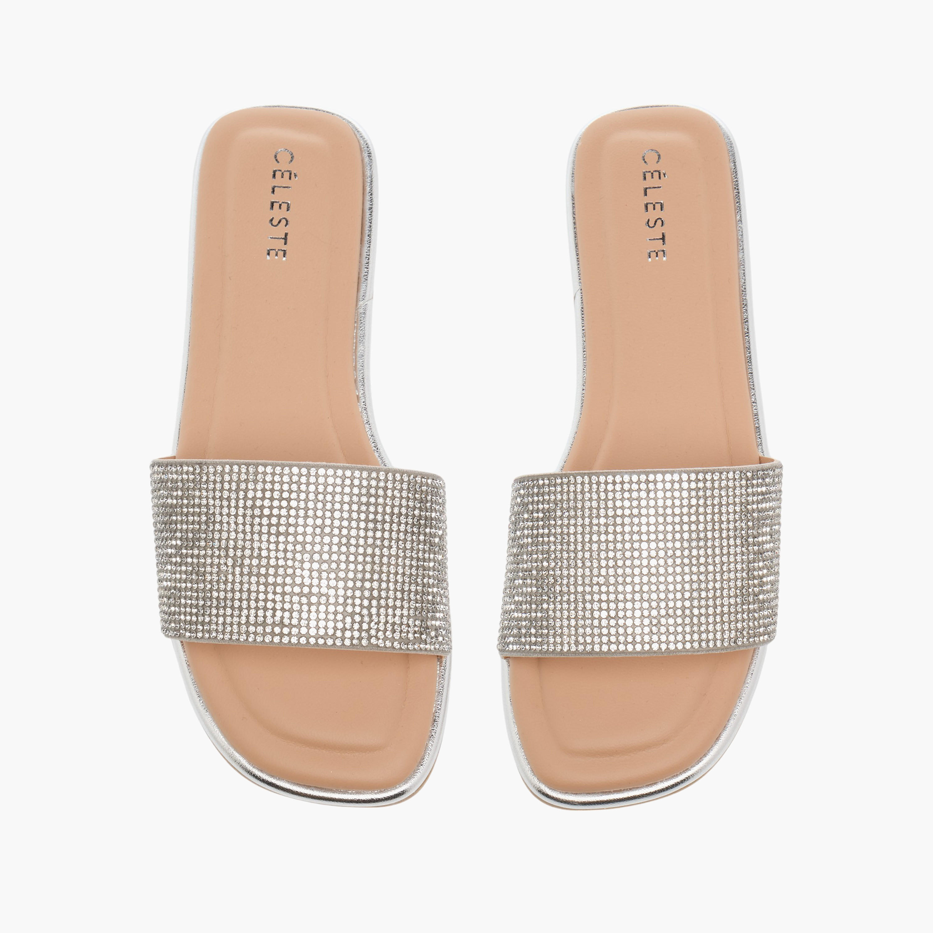 Celeste Girls' Embellished Slip-On Sandals-girls-shoes-sandals-image-1