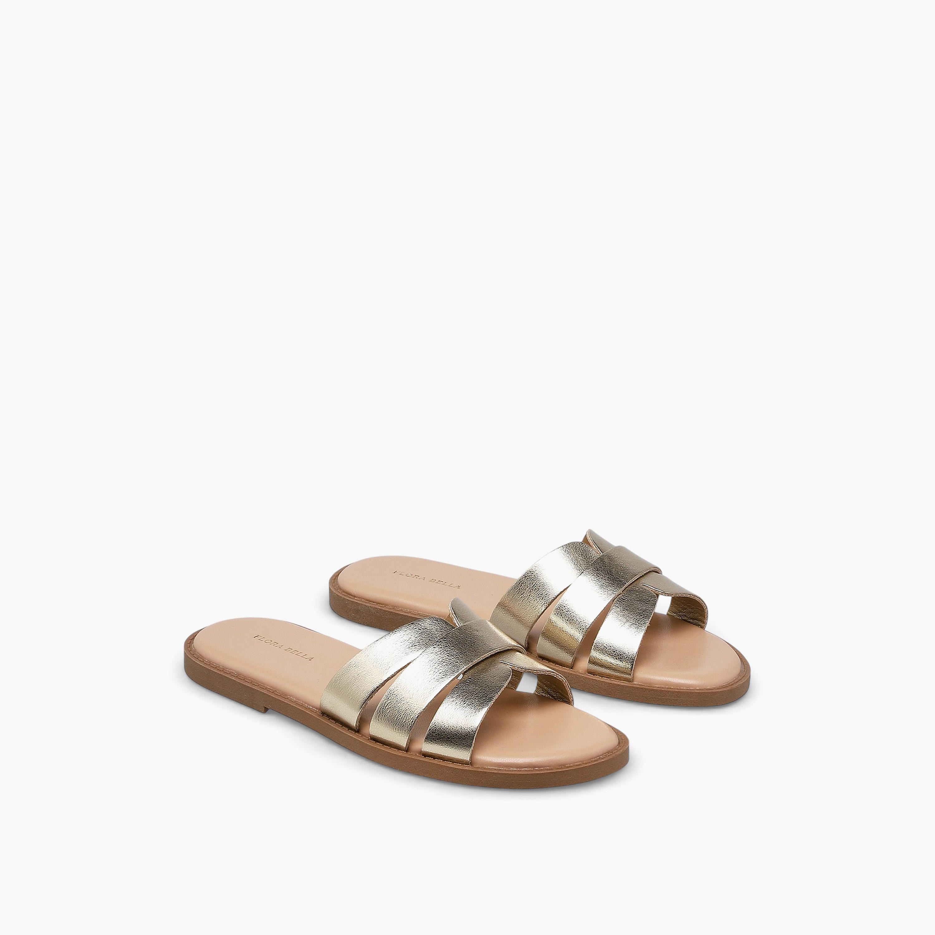 صندل مسطح سهل الارتداء للبنات من فلورا بيلا-girls-shoes-sandals-image-1