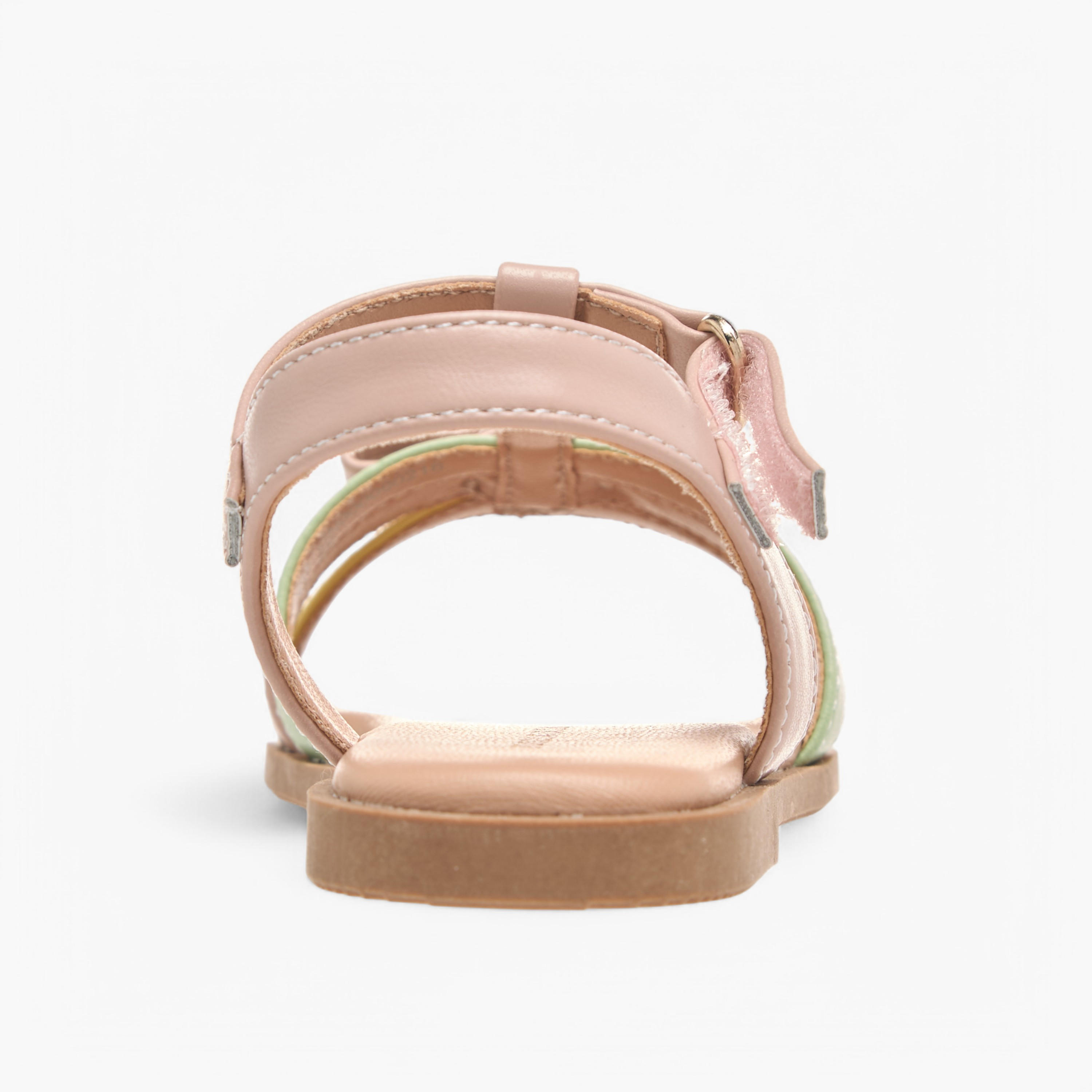 Flora Bella Bow Accent Sandals with Hook and Loop Closure-girls-shoes-sandals-image-4