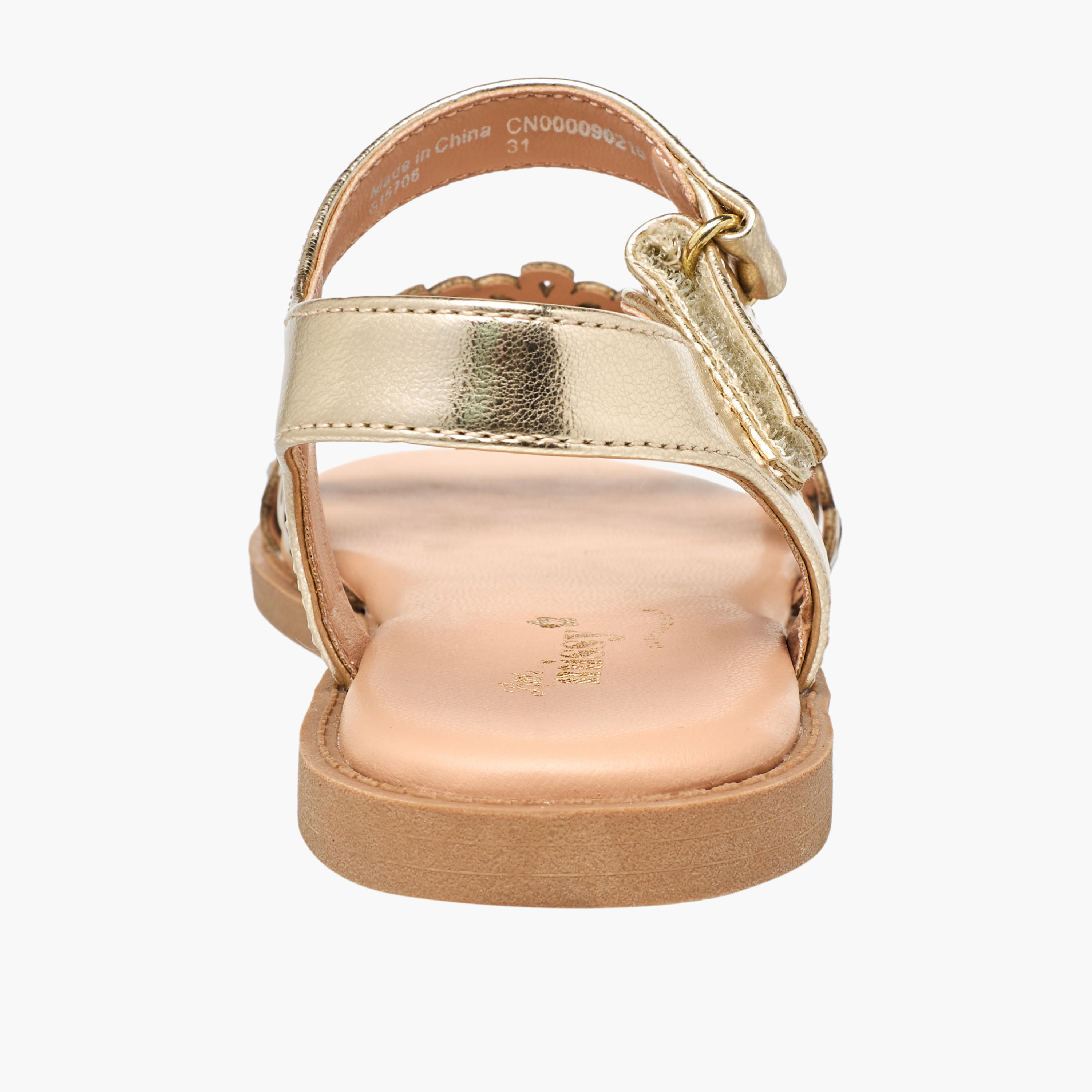 صندل بشريط إغلاق لاصق وتفاصيل مفرغة للبنات من ليتل ميسي-girls-shoes-sandals-image-4