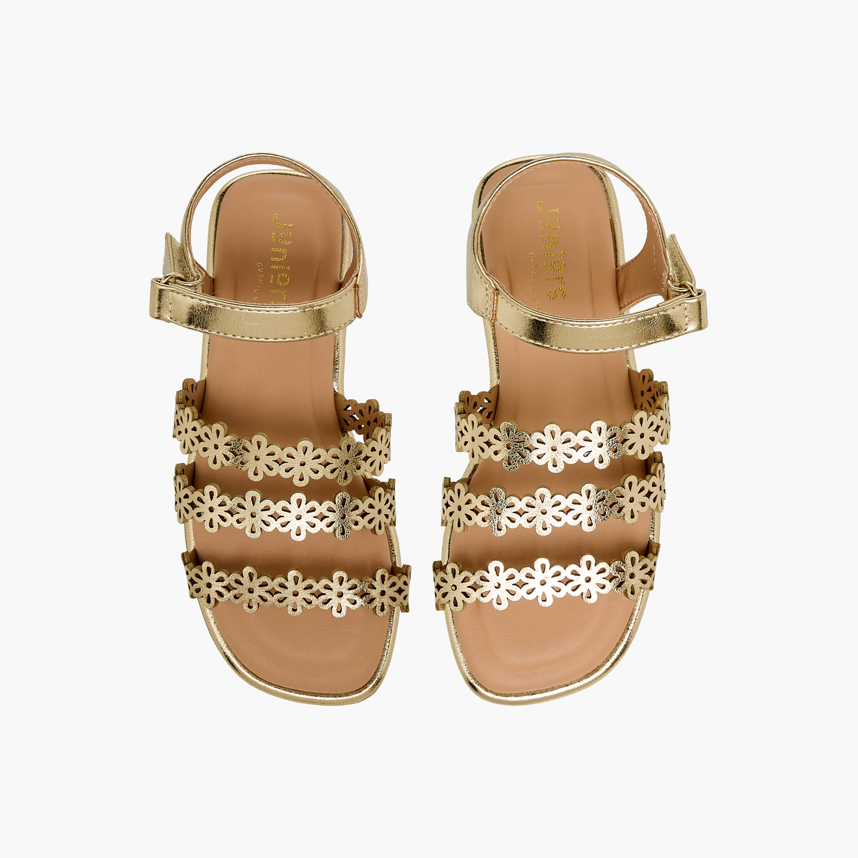 صندل بشريط إغلاق لاصق للبنات من جونيورز-girls-shoes-sandals-image-1