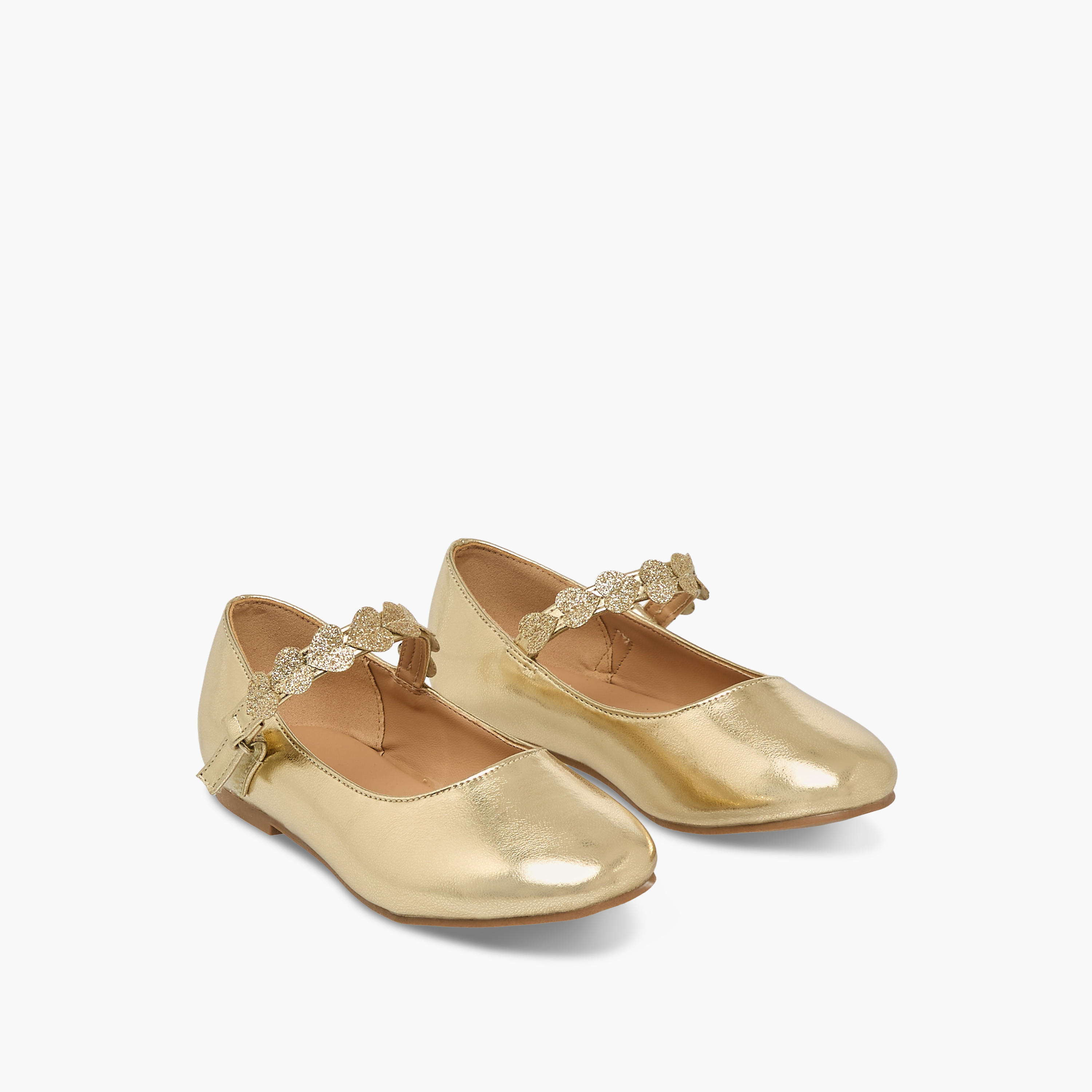 حذاء باليرينا بشريط لاصق للبنات من جونيورز-girls-shoes-ballerinas-image-1