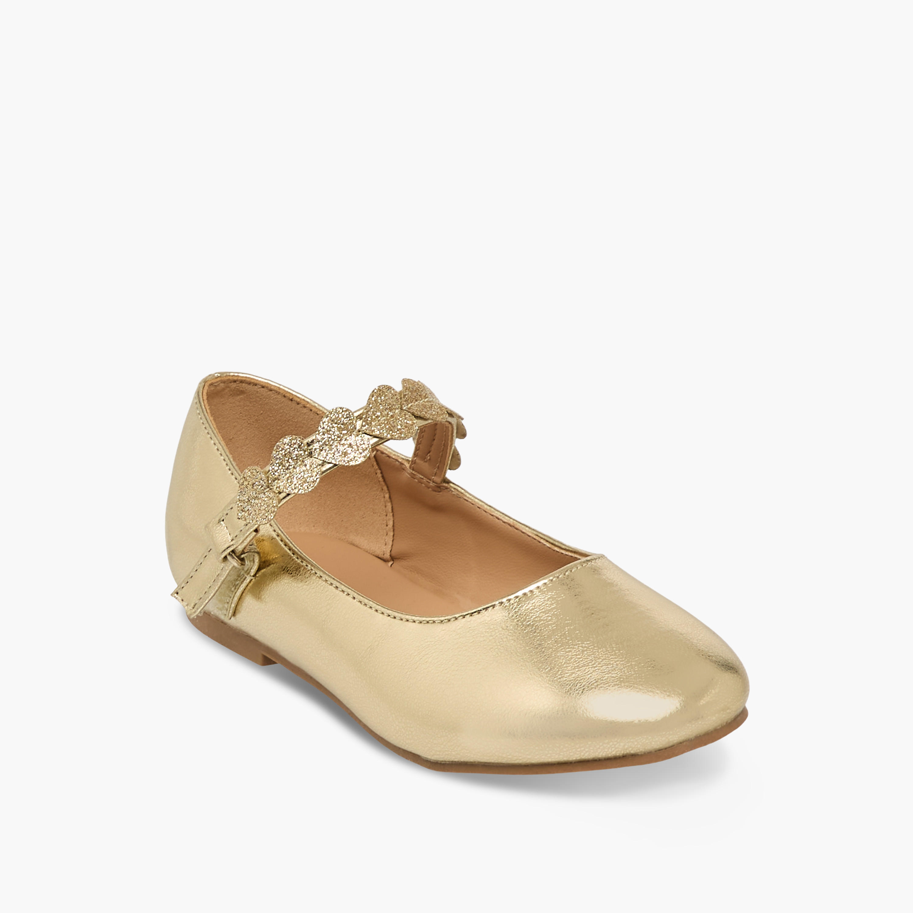 حذاء باليرينا بشريط لاصق للبنات من جونيورز-girls-shoes-ballerinas-image-2