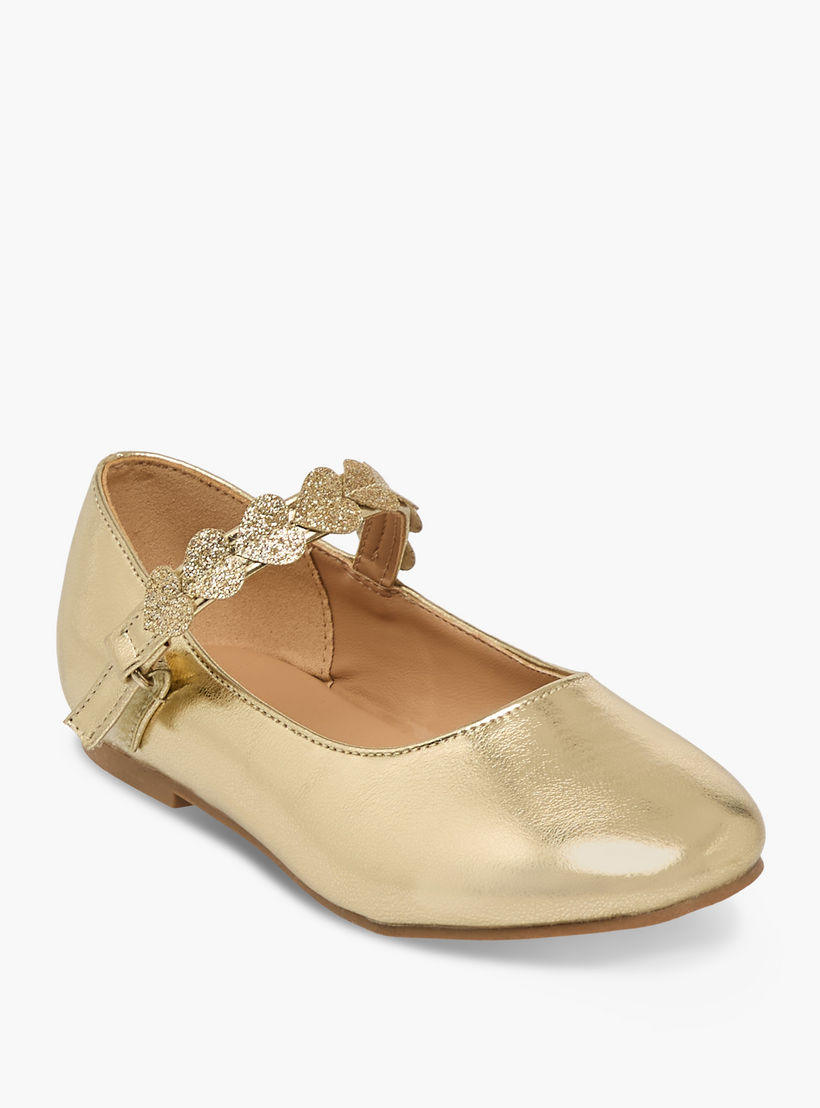 حذاء باليرينا بشريط لاصق للبنات من جونيورز-girls-shoes-ballerinas-image-2