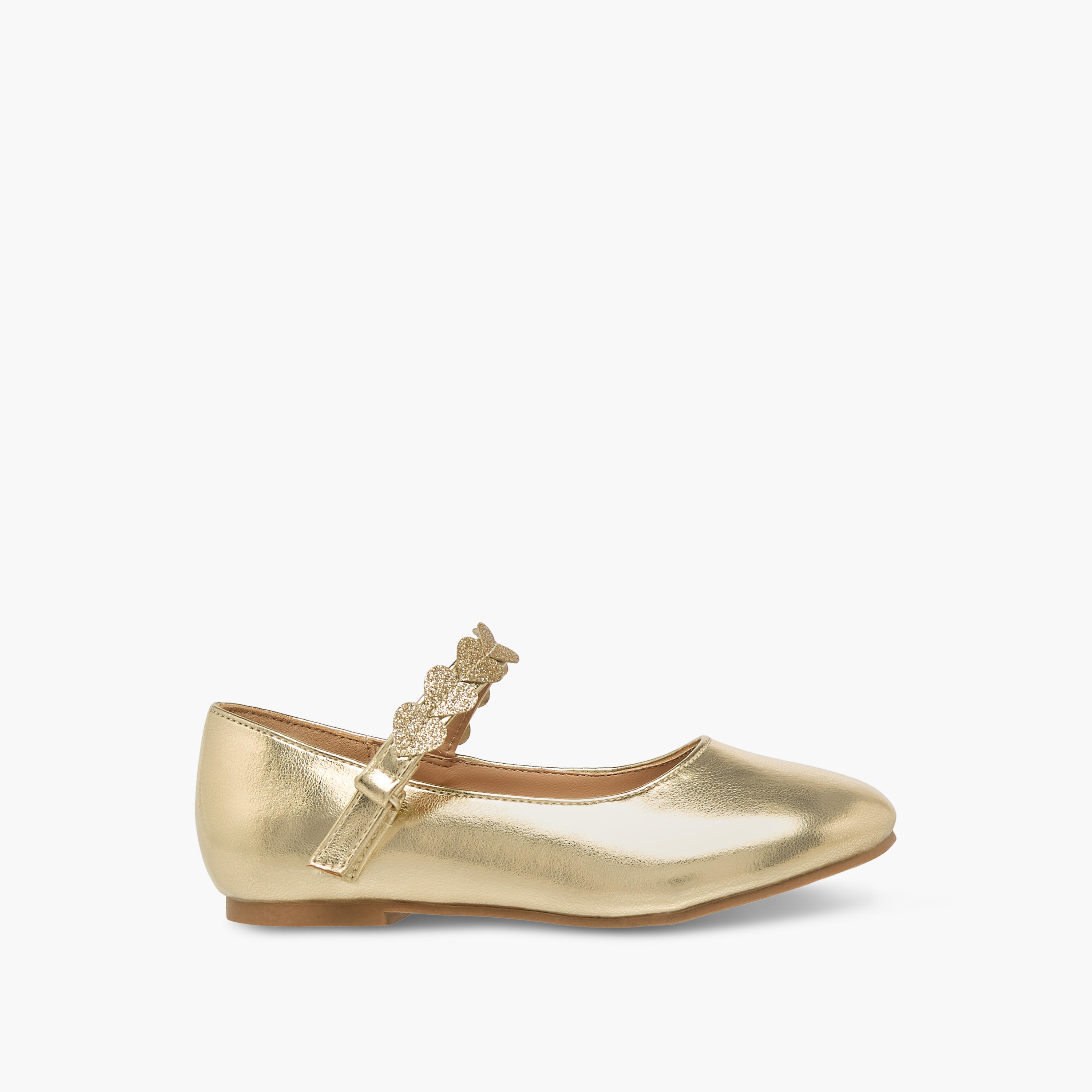 حذاء باليرينا بشريط لاصق للبنات من جونيورز-girls-shoes-ballerinas-image-3