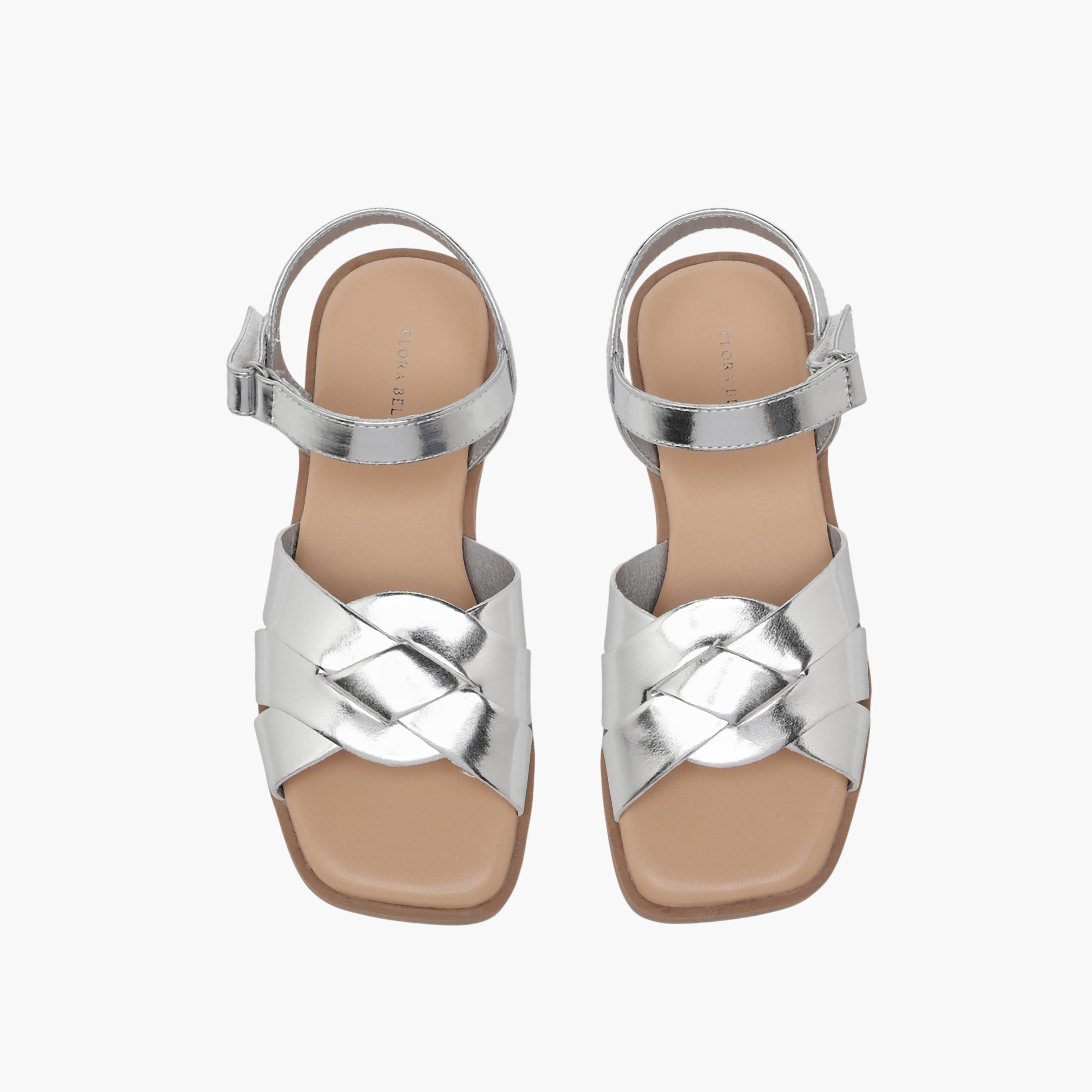 Flora Bella Girls Metallic Hook & Loop Sandals-girls-shoes-sandals-image-1