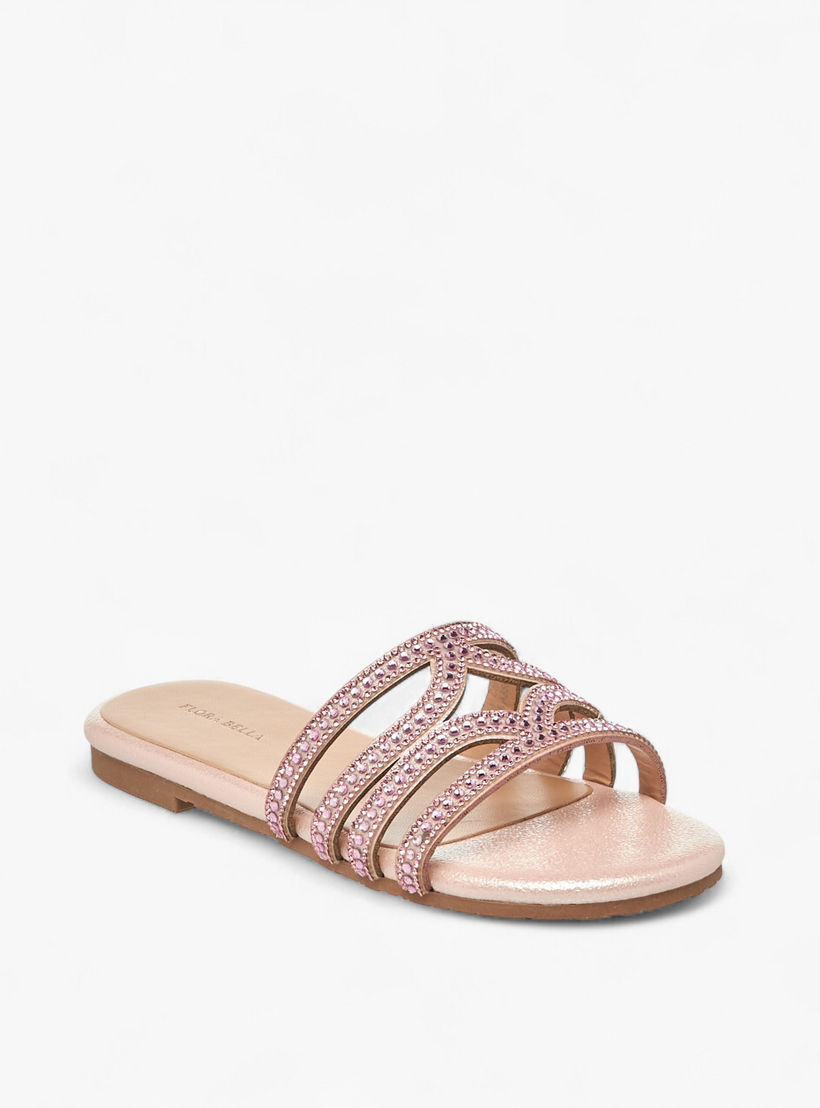صندل مزين بالحجر للبنات من فلورا بيلا-girls-shoes-sandals-image-2