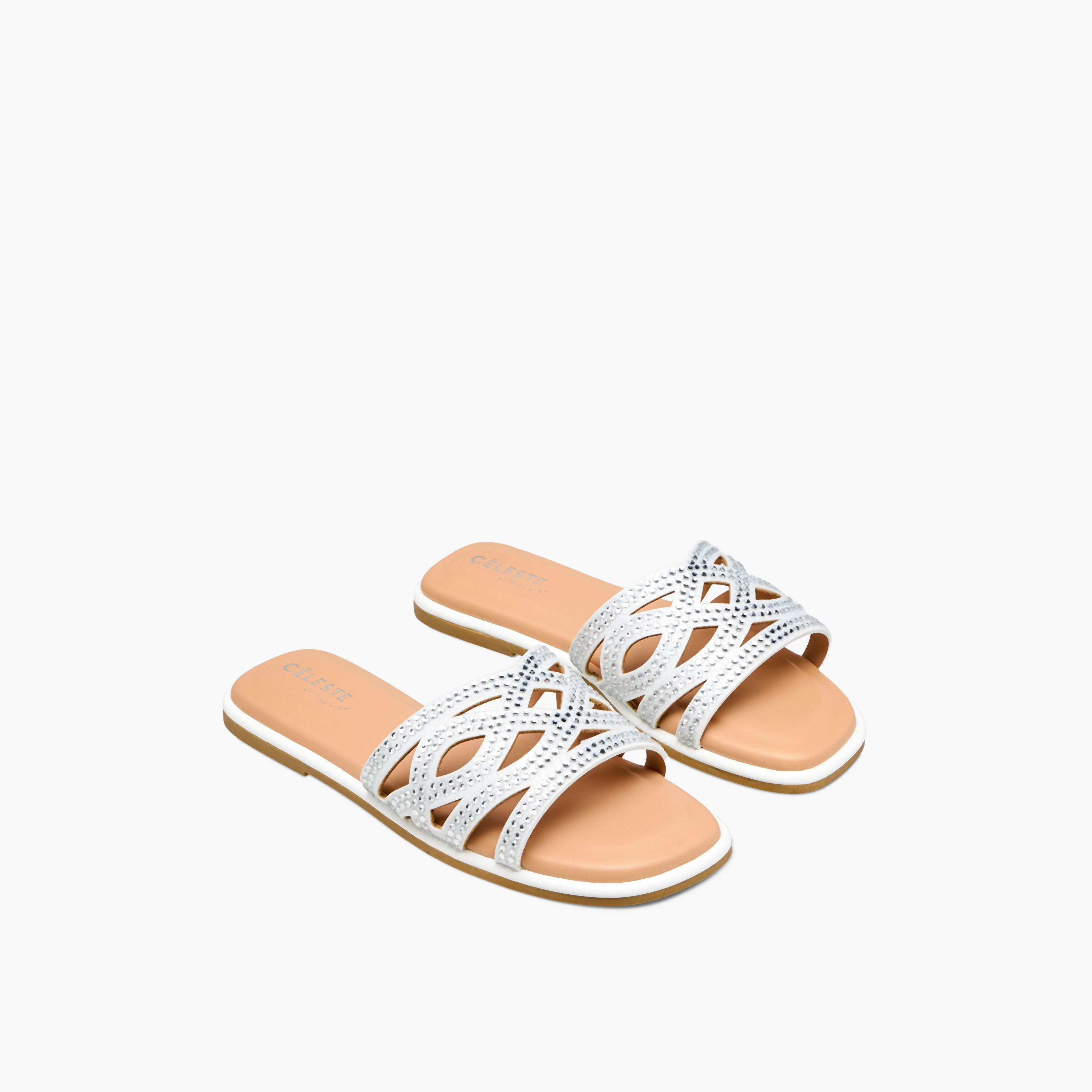 Celeste Girls Embellished Flat Sandals-girls-shoes-sandals-image-1