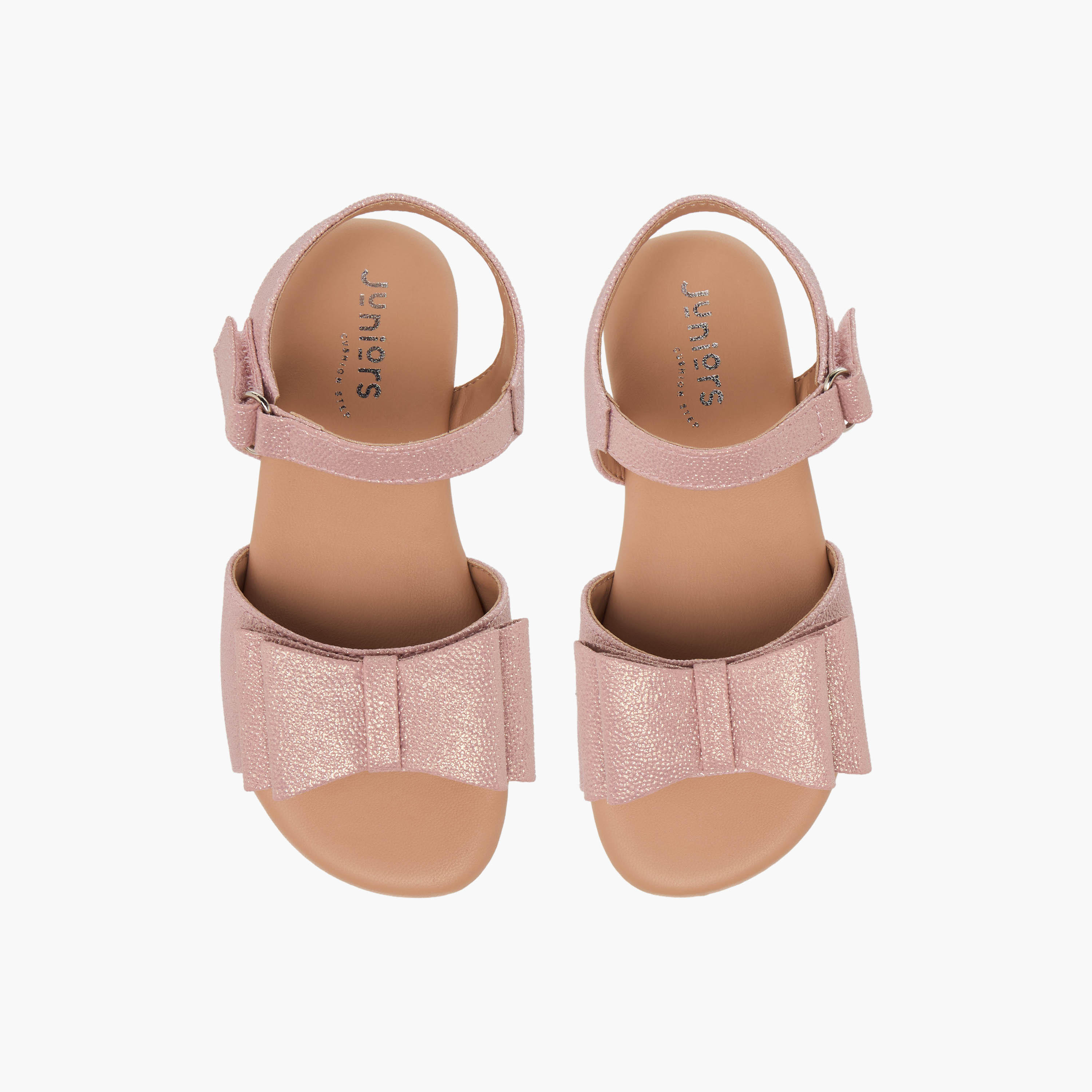 Juniors Girls Bow Applique Hook and Loop Sandals-girls-shoes-sandals-image-1