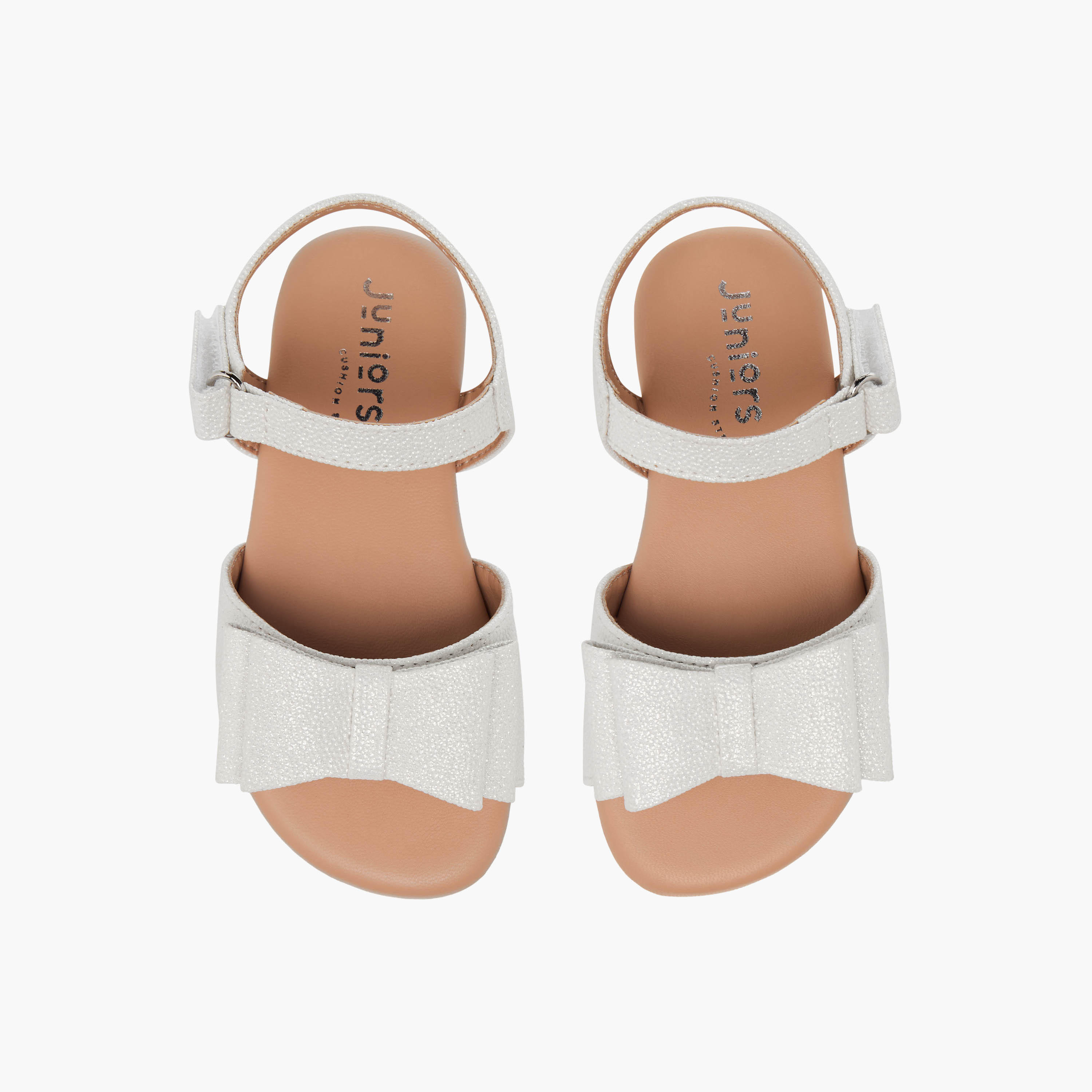 صندل بشريط إغلاق لاصق وفيونكة للبنات من جونيورز-girls-shoes-sandals-image-1