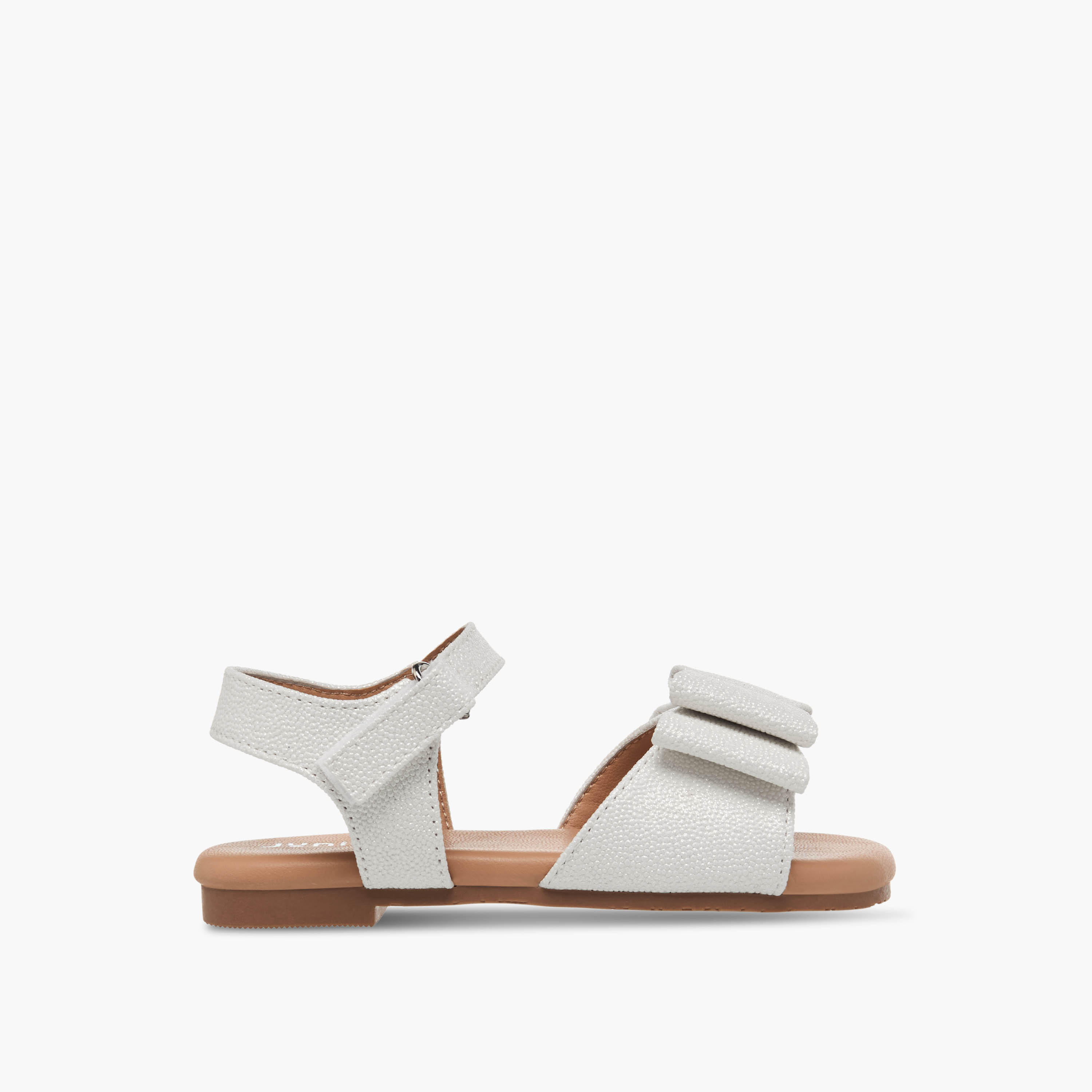 صندل بشريط إغلاق لاصق وفيونكة للبنات من جونيورز-girls-shoes-sandals-image-2