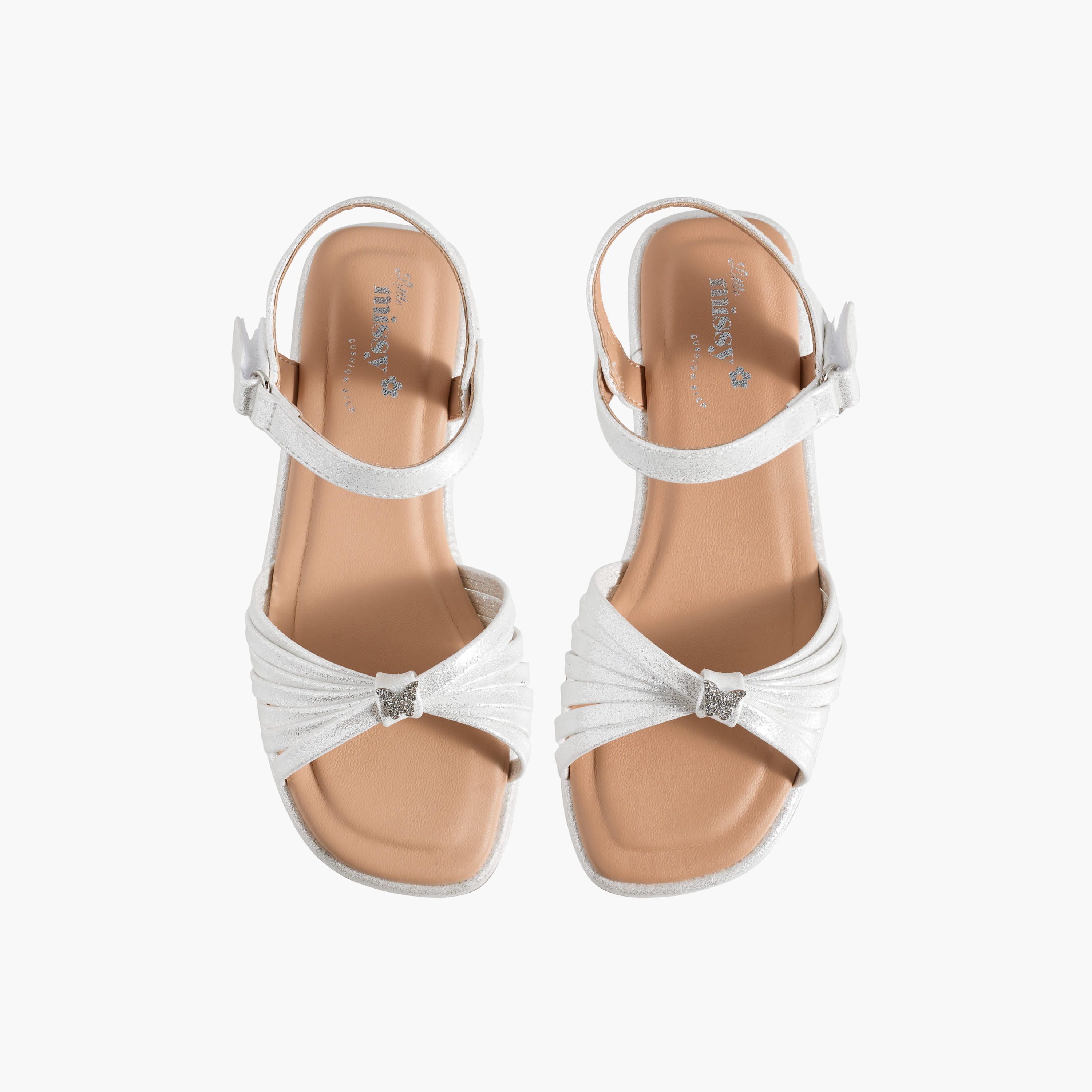 صندل مسطح بفراشة مزينة للبنات من ليتل ميسي-girls-shoes-sandals-image-1