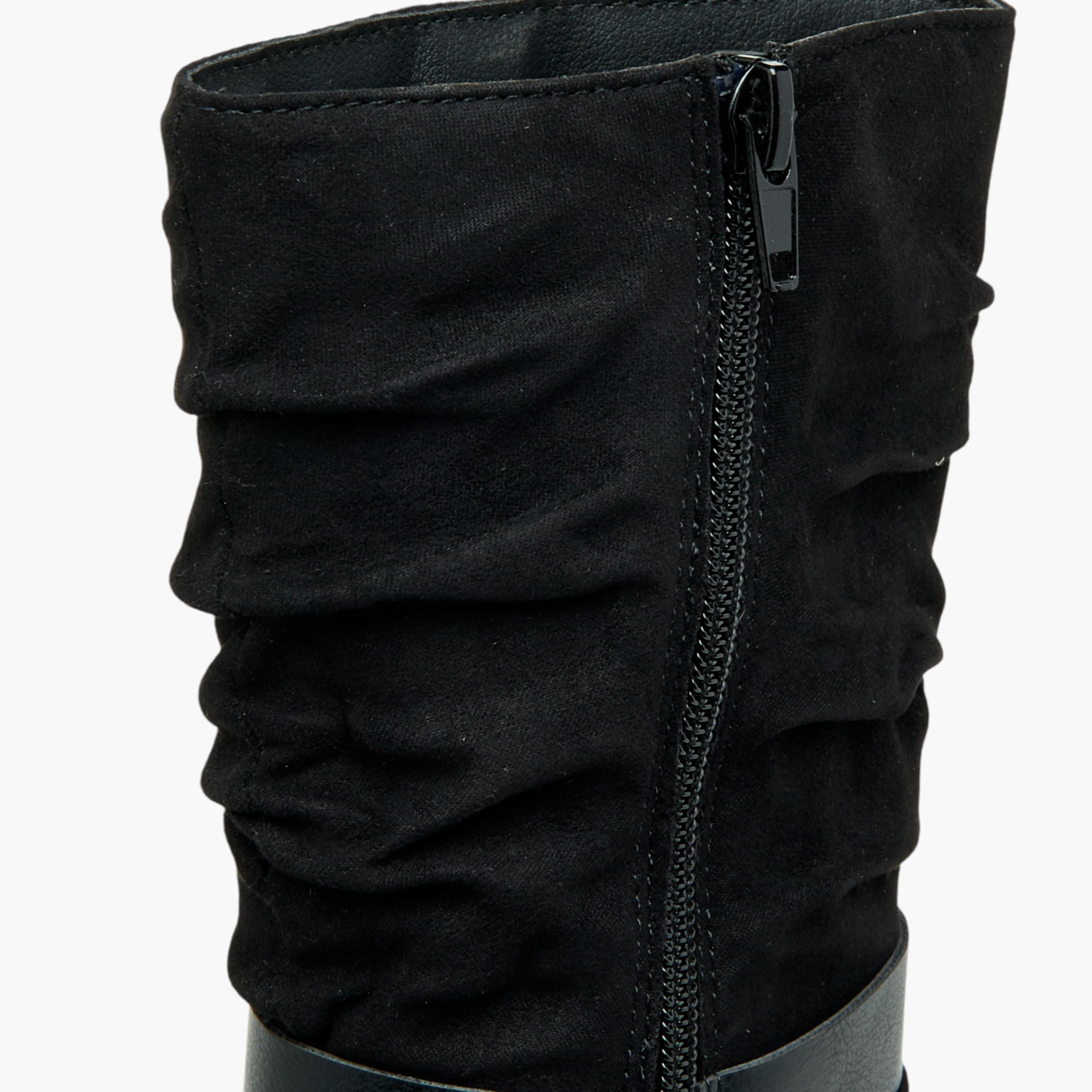 Flora Bella Strap Accent High Cut Boots with Zip Closure-girls-shoes-boots-image-6
