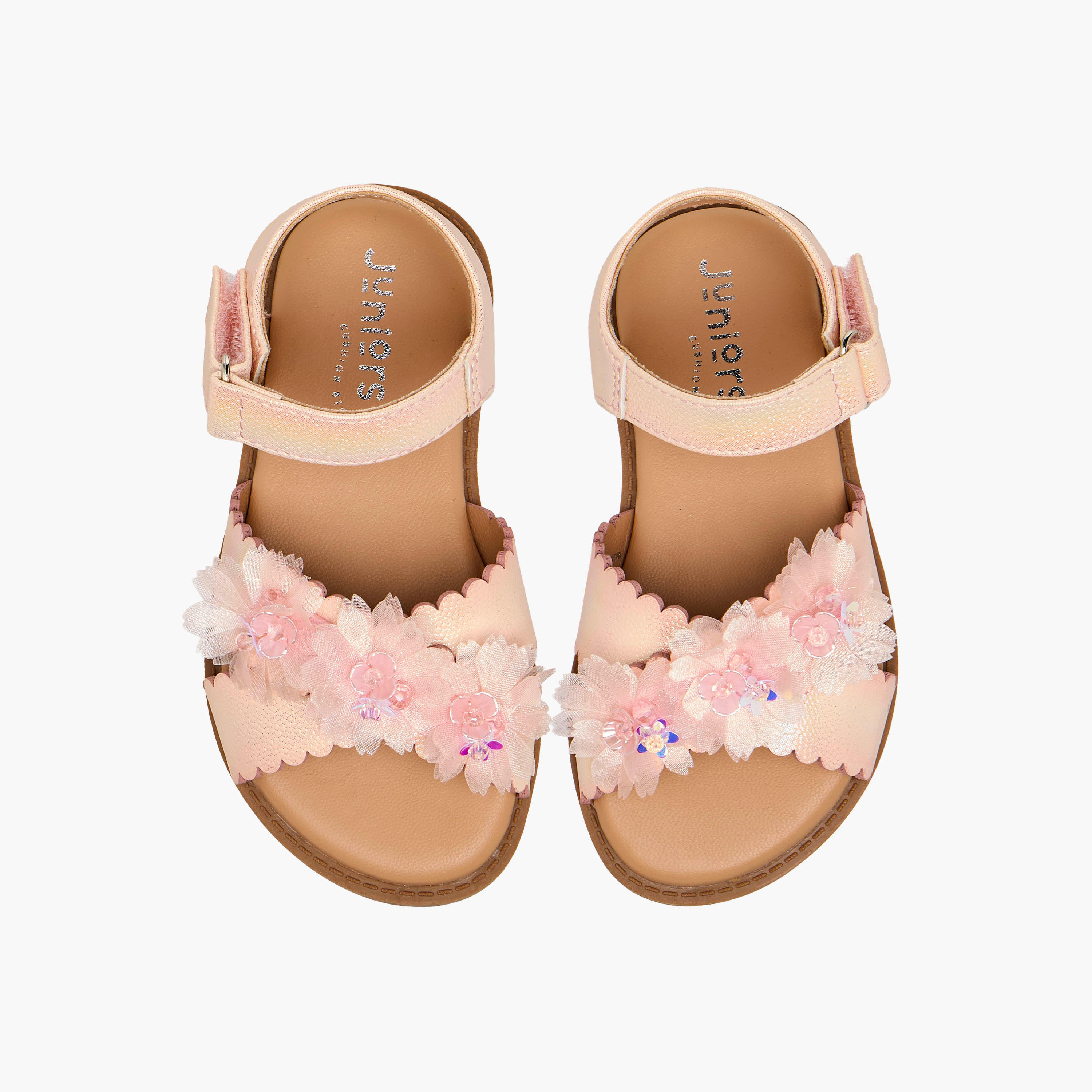 Juniors Girls Hook and Loop Sandals-girls-shoes-sandals-image-1
