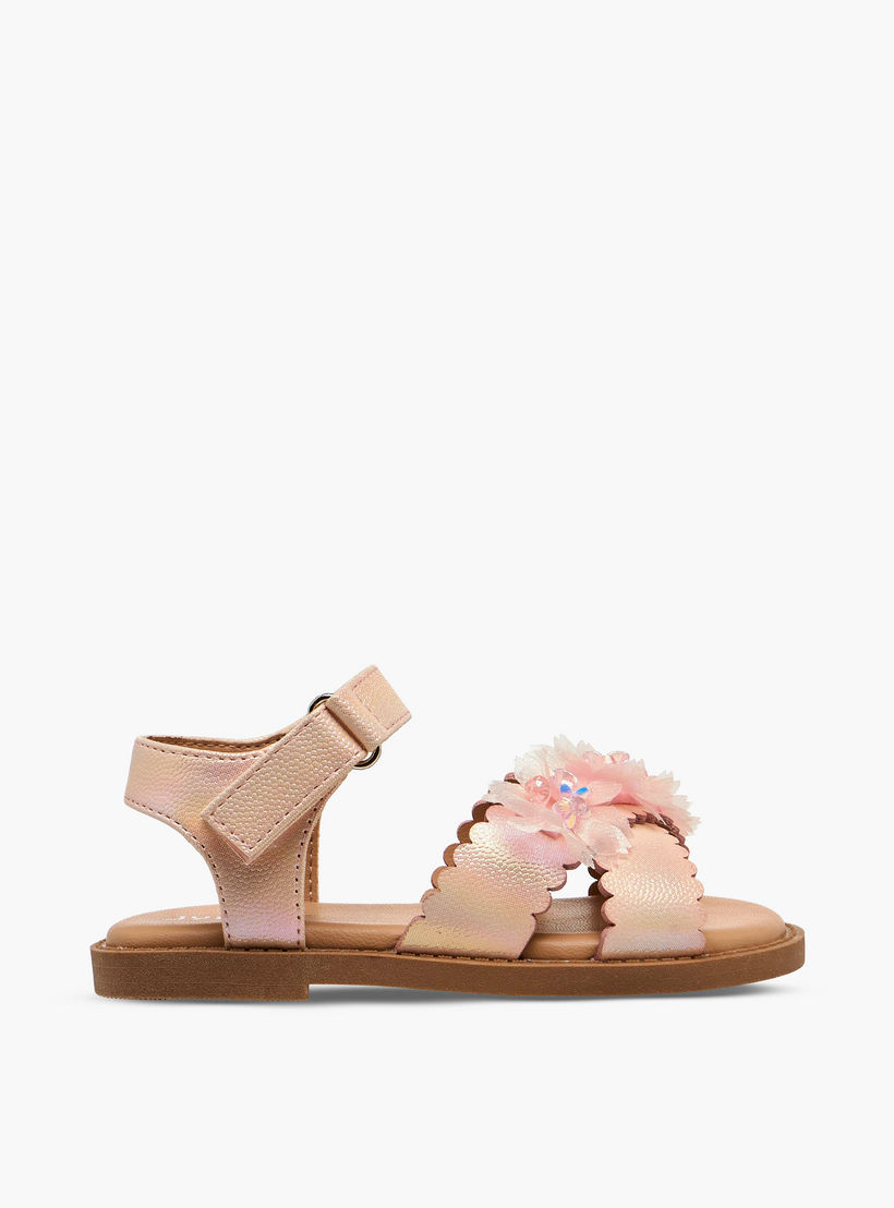 Juniors Girls Hook and Loop Sandals-girls-shoes-sandals-image-2