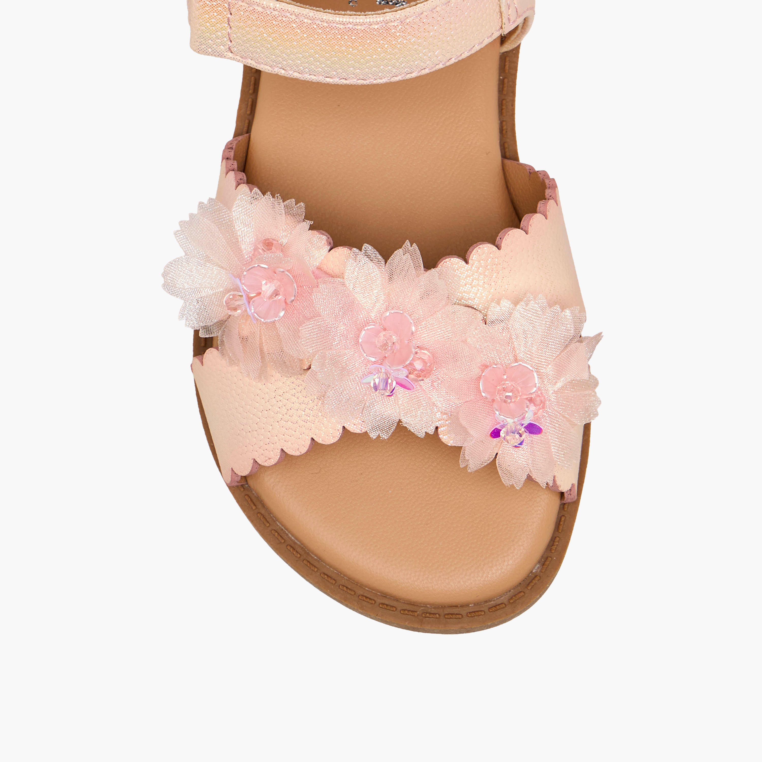 Juniors Girls Hook and Loop Sandals-girls-shoes-sandals-image-3