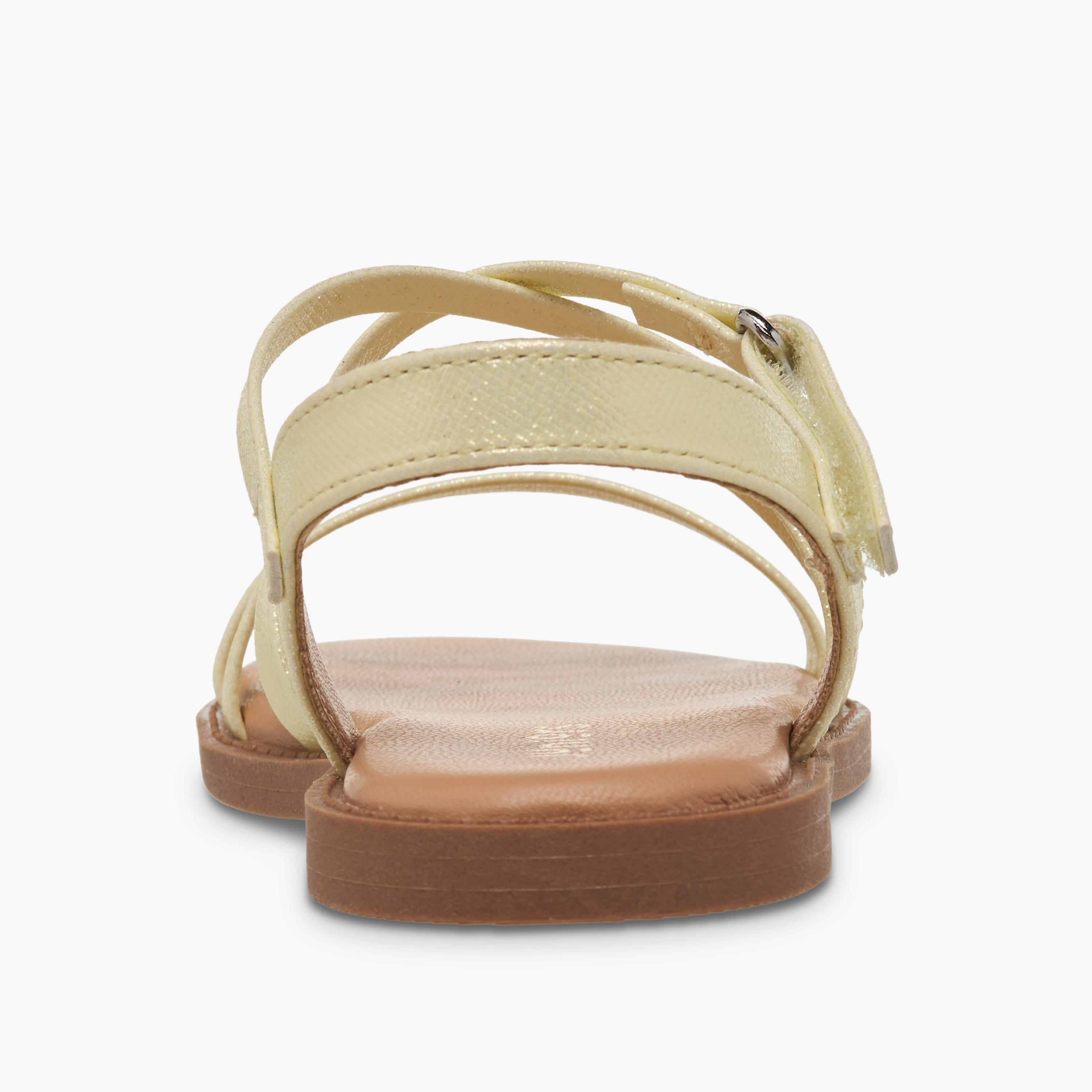صندل بأحزمة متقاطعة وشريط إغلاق لاصق للبنات من جونيورز-girls-shoes-sandals-image-4