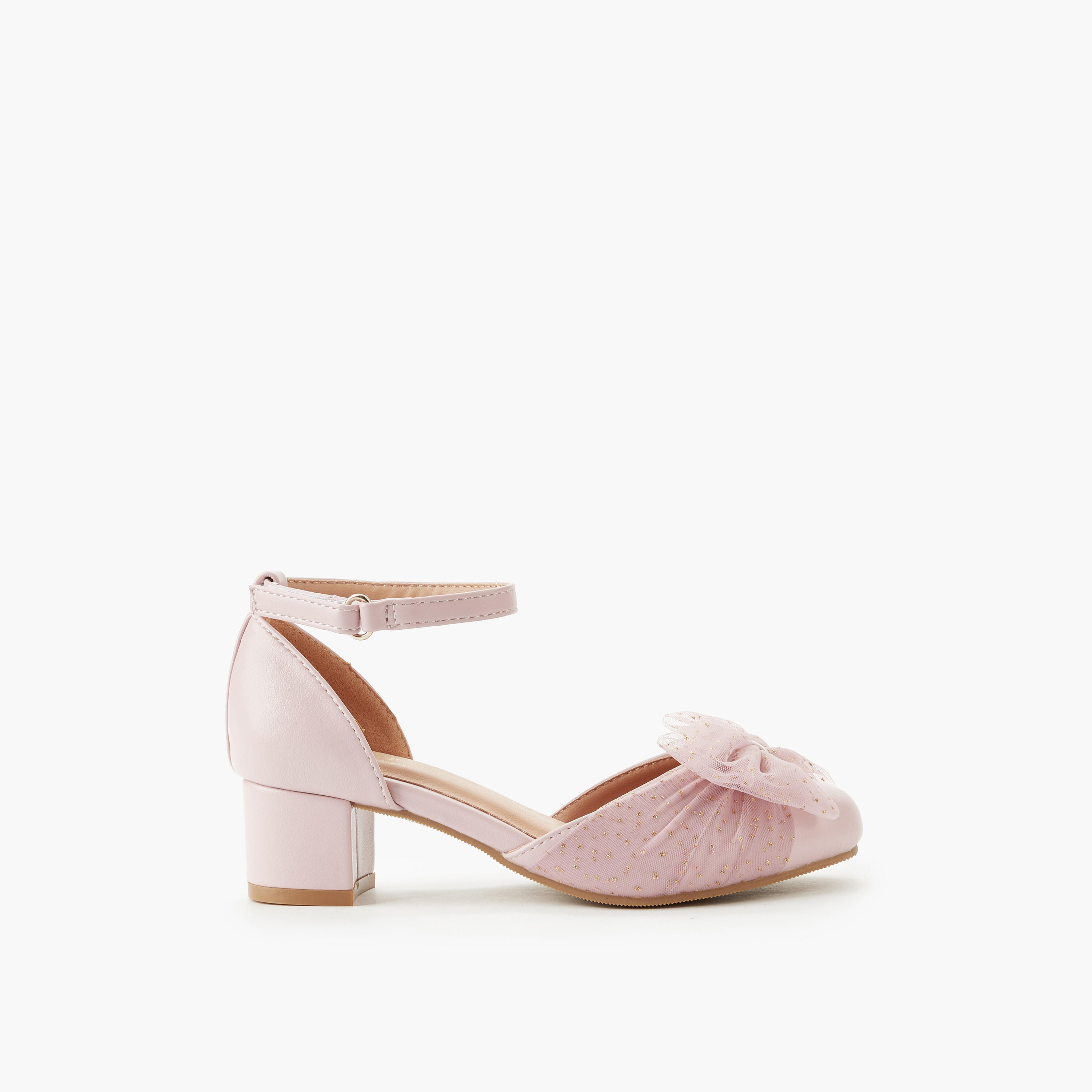 Celeste Girls Block Heel Shoes-girls-shoes-sandals-image-2