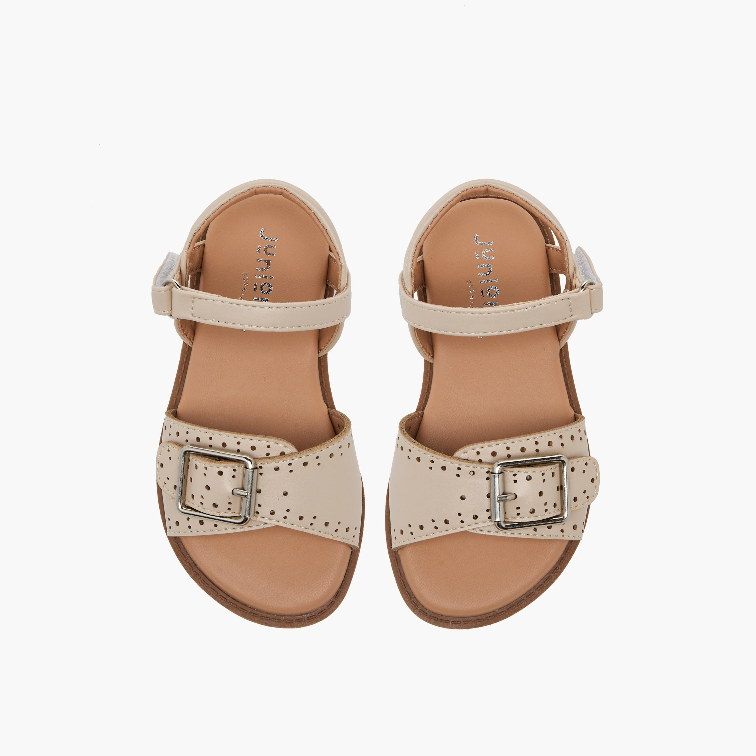 صندل مقطوع بالليزر بشريط إغلاق للبنات من جونيورز-girls-shoes-sandals-image-1