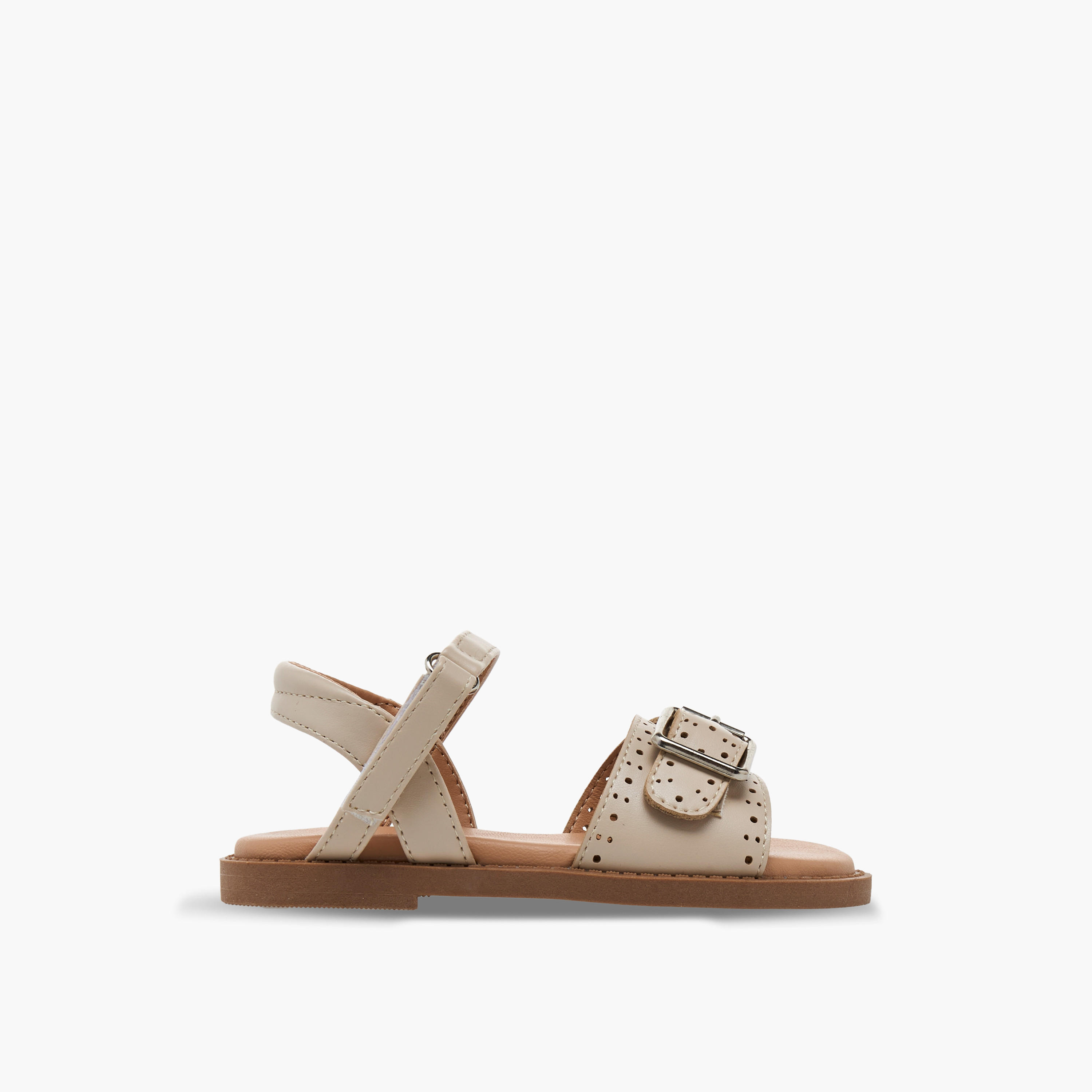 صندل مقطوع بالليزر بشريط إغلاق للبنات من جونيورز-girls-shoes-sandals-image-2