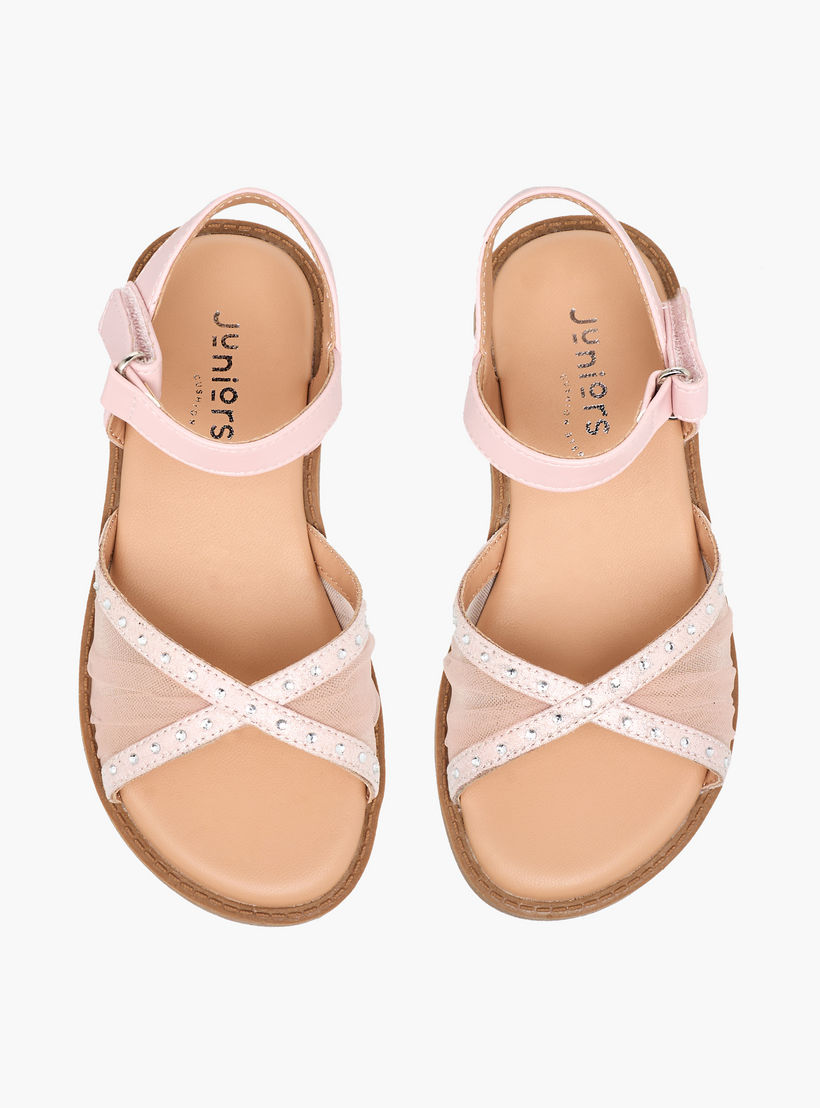 صندل بشريط إغلاق لاصق للبنات من جونيورز-girls-shoes-sandals-image-1
