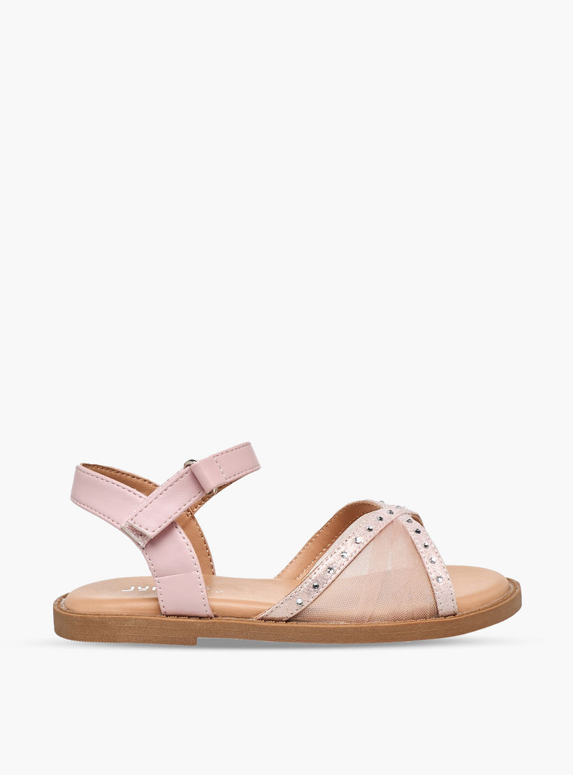 صندل بشريط إغلاق لاصق للبنات من جونيورز-girls-shoes-sandals-image-2