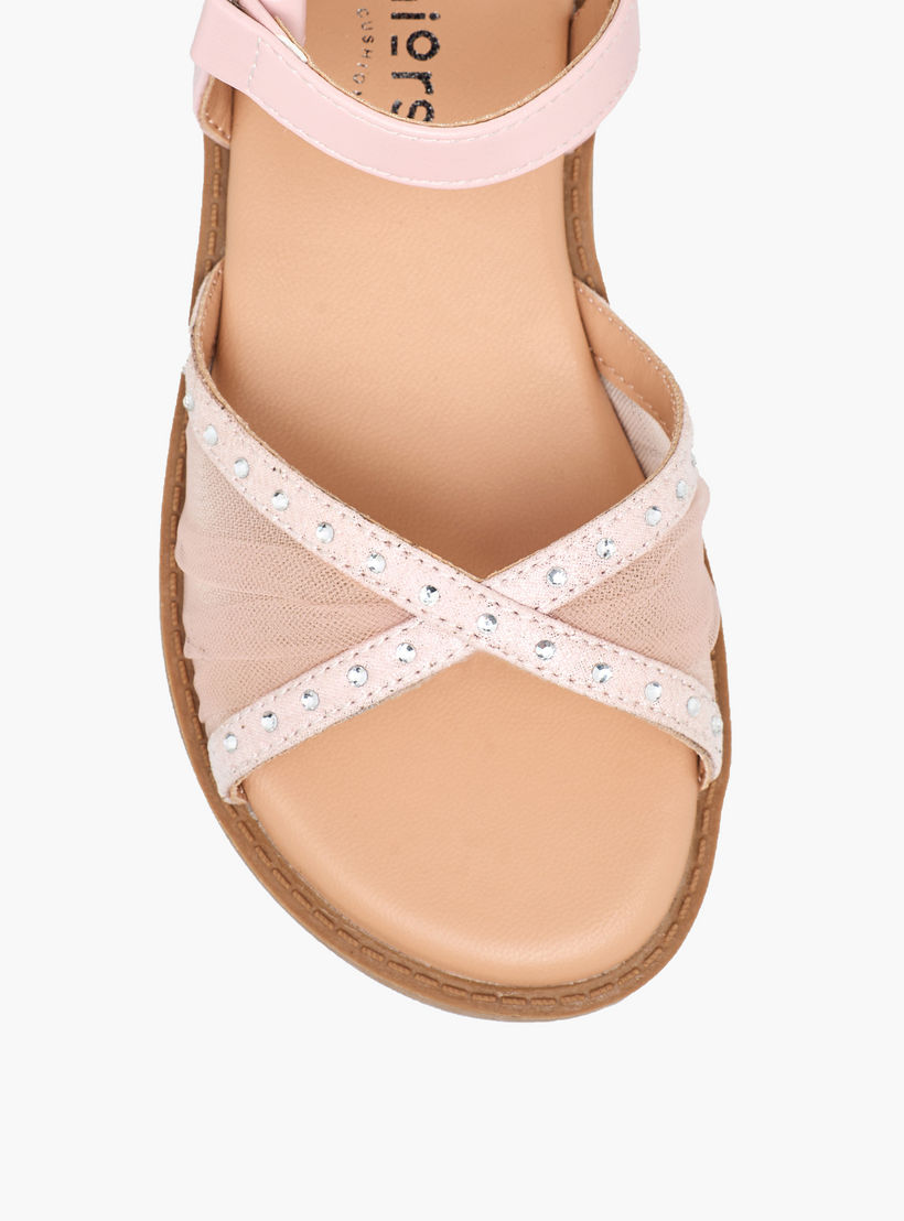صندل بشريط إغلاق لاصق للبنات من جونيورز-girls-shoes-sandals-image-3