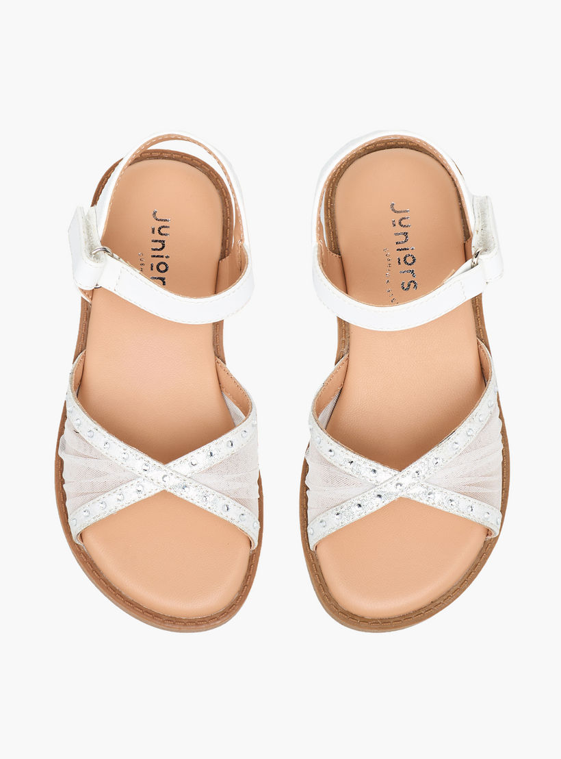 صندل بشريط إغلاق لاصق للبنات من جونيورز-girls-shoes-sandals-image-1