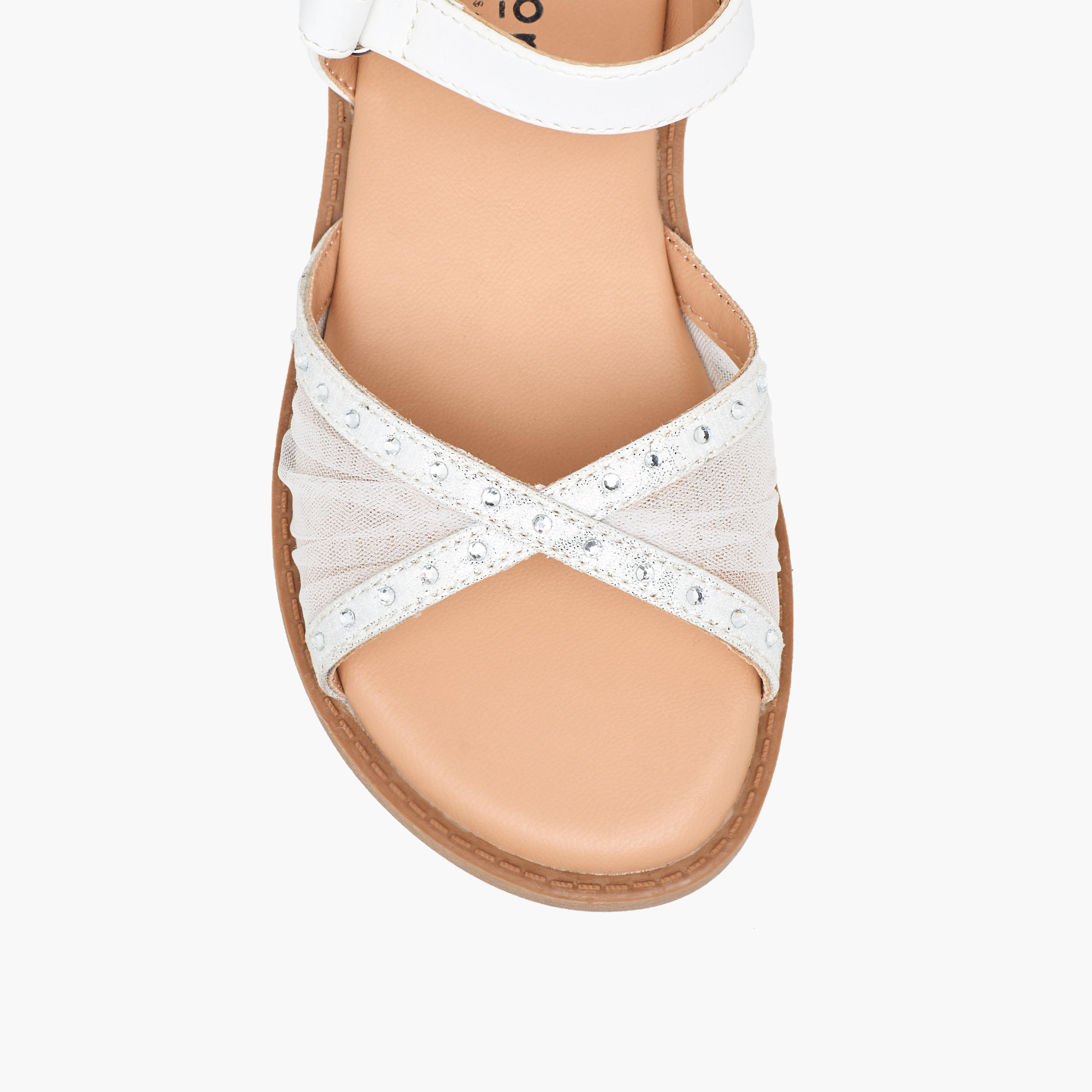 صندل بشريط إغلاق لاصق للبنات من جونيورز-girls-shoes-sandals-image-4