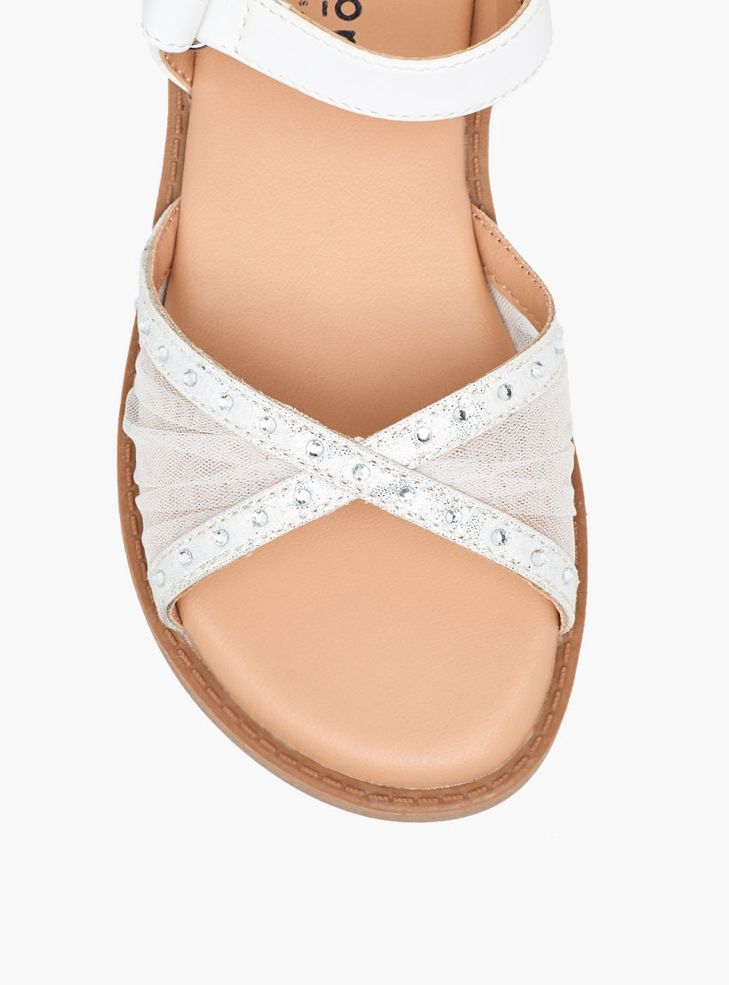 صندل بشريط إغلاق لاصق للبنات من جونيورز-girls-shoes-sandals-image-4
