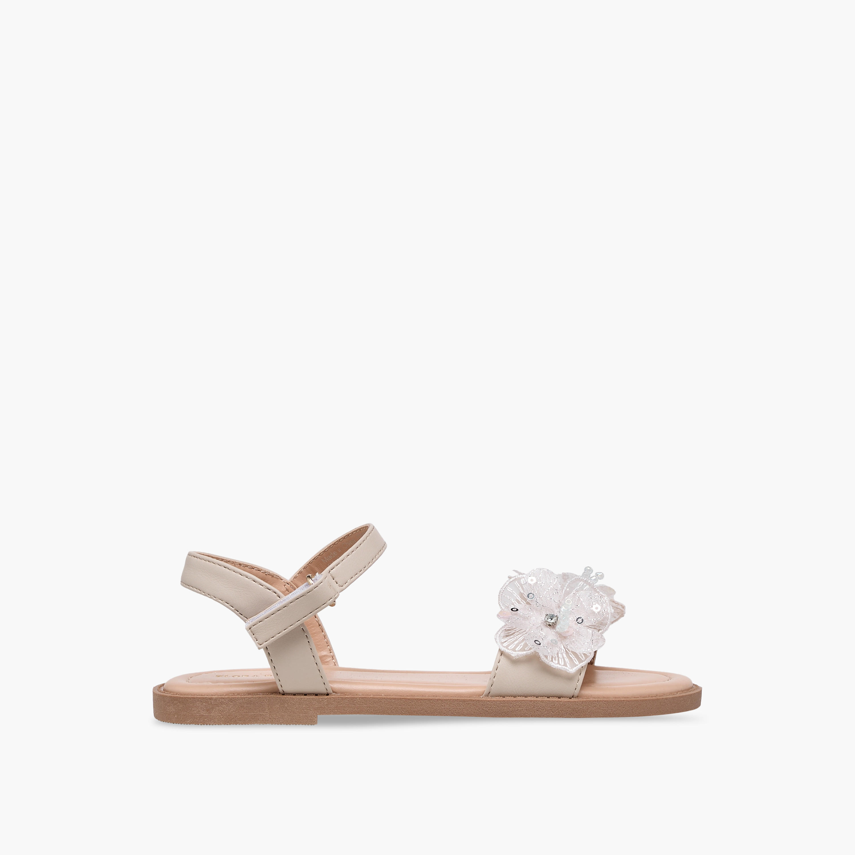 صندل بحزام وزخارف زهرية للبنات من فلورا بيلا-girls-shoes-sandals-image-2