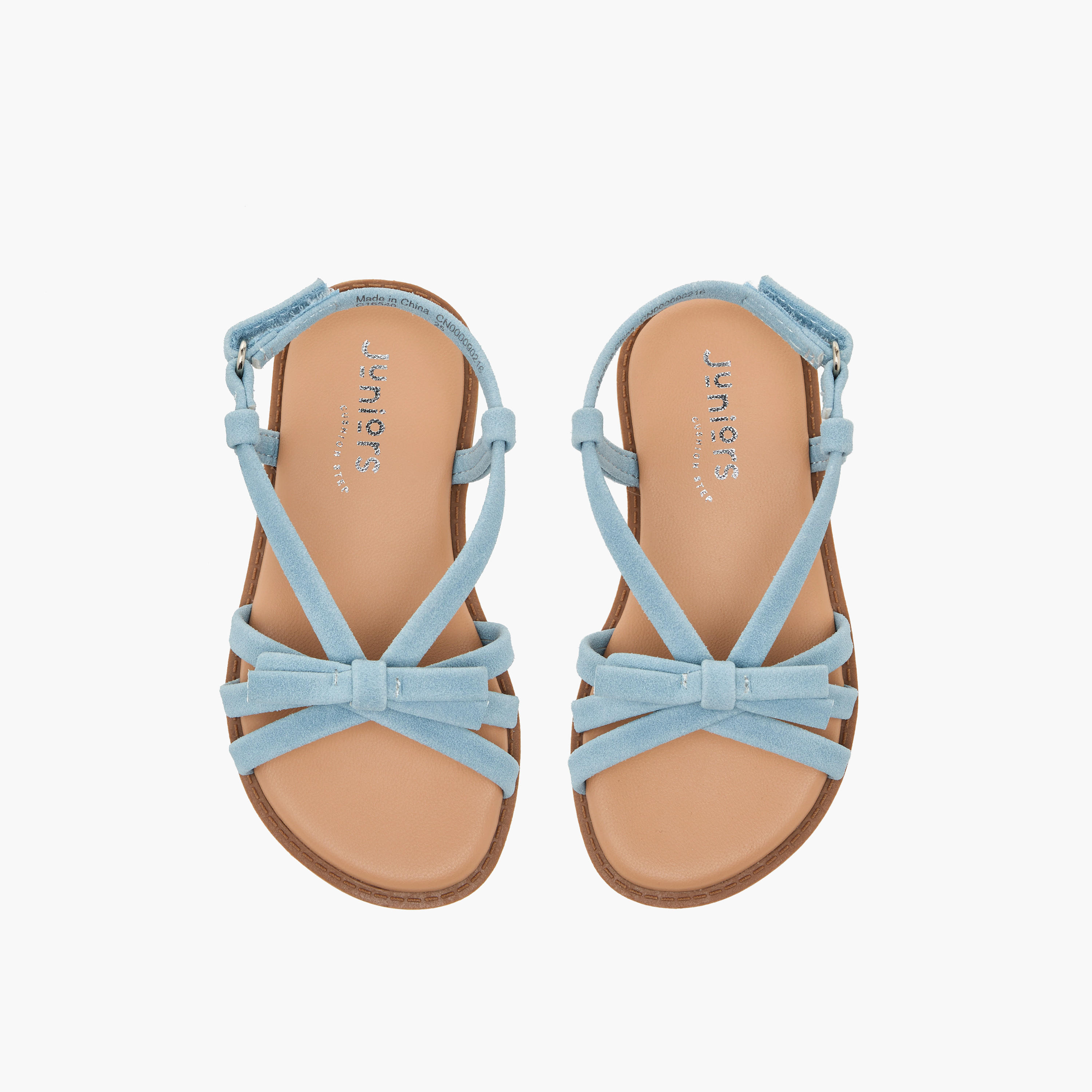صندل مزين بفيونكة وشريط إغلاق للبنات من جونيورز-girls-shoes-sandals-image-1
