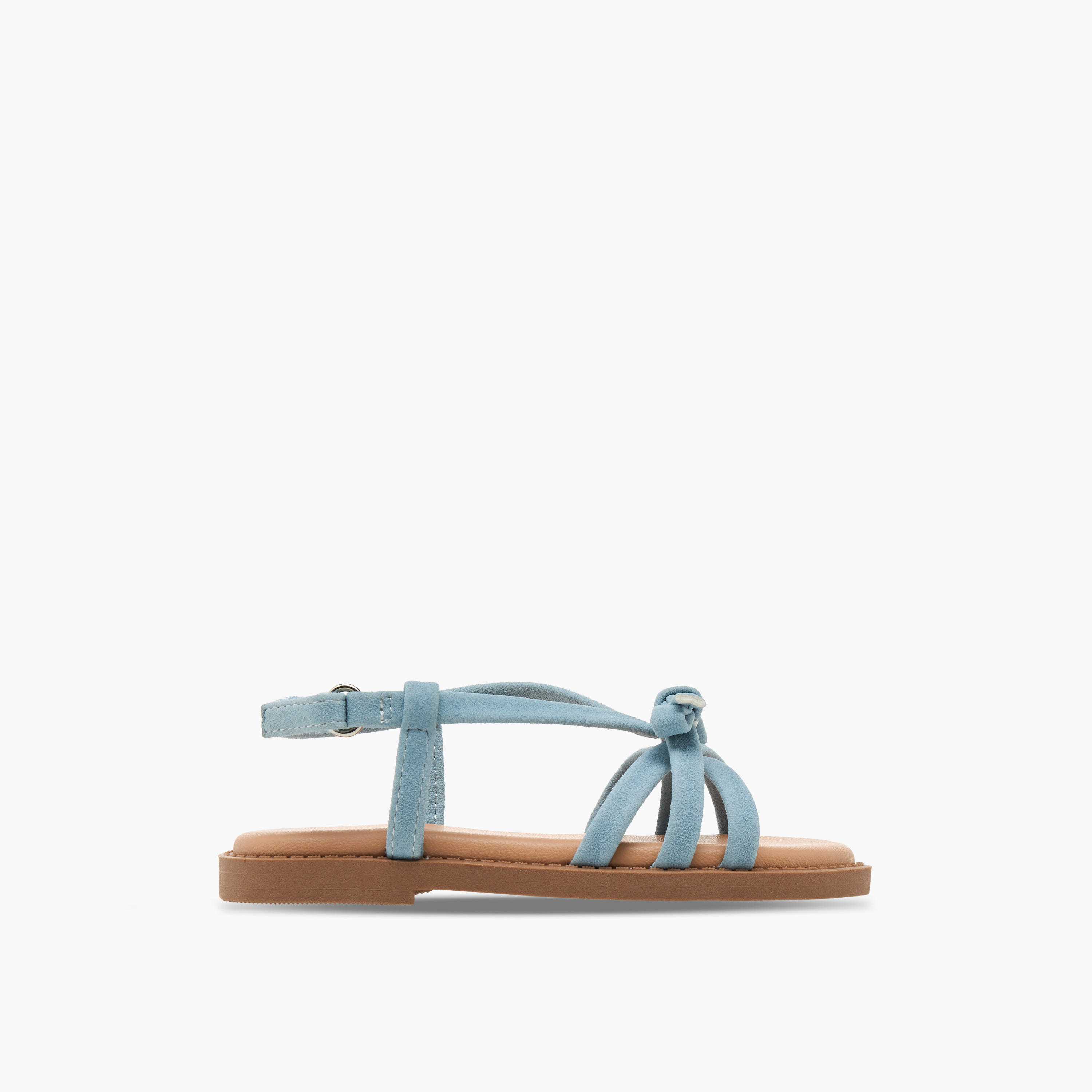 صندل مزين بفيونكة وشريط إغلاق للبنات من جونيورز-girls-shoes-sandals-image-2