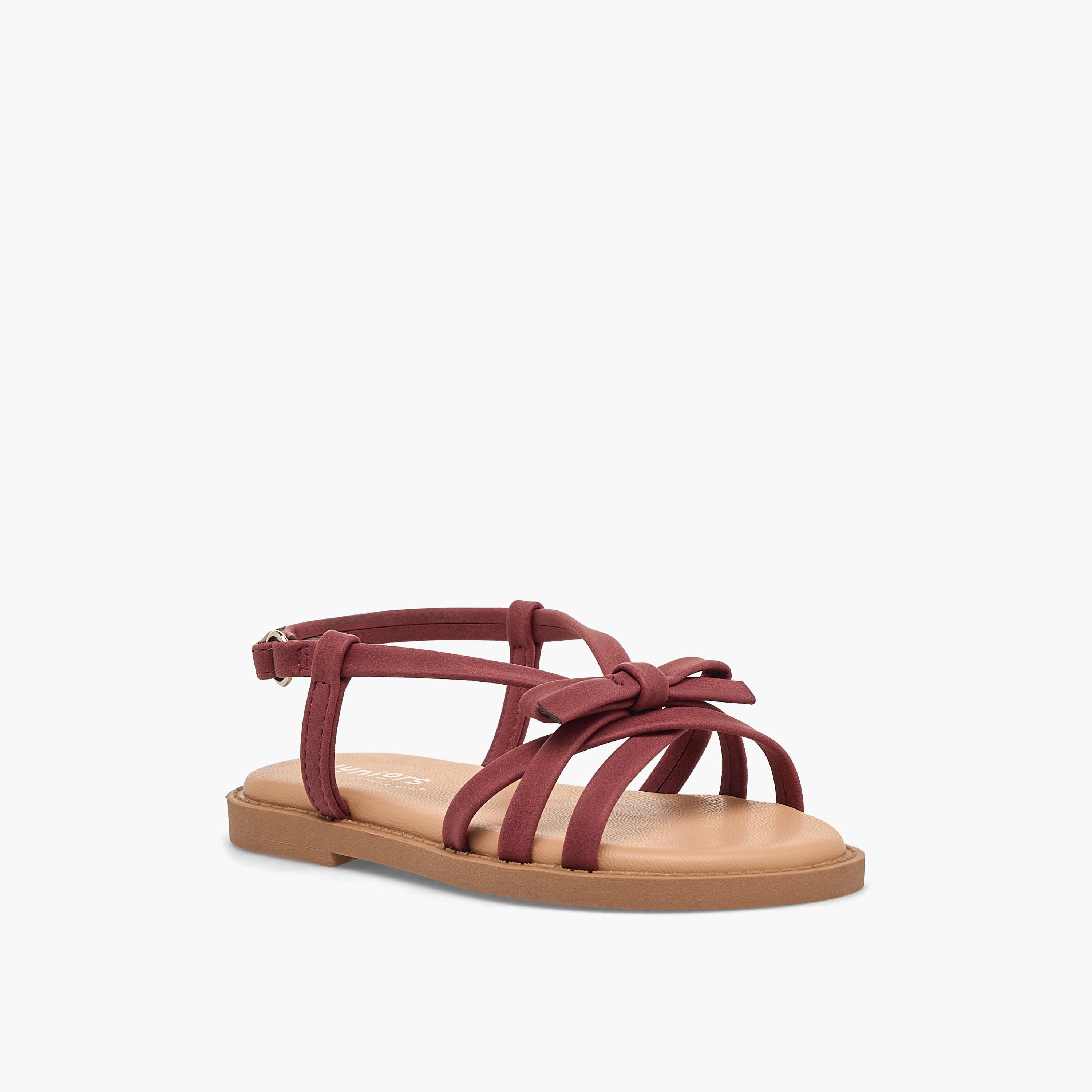 صندل مزين بفيونكة وشريط إغلاق للبنات من جونيورز-girls-shoes-sandals-image-2