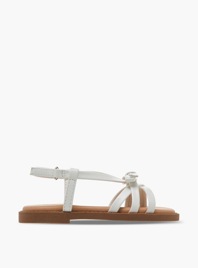 Juniors Girls Bow Accent Hook & Loop Sandals-girls-shoes-sandals-image-2