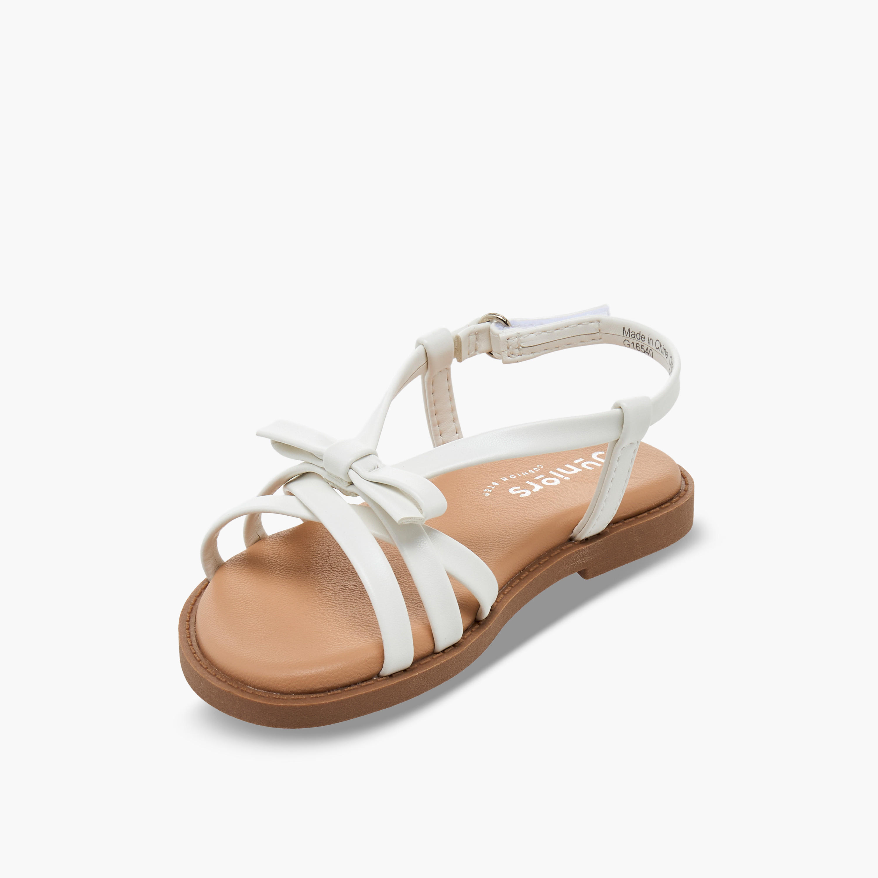 Juniors Girls Bow Accent Hook & Loop Sandals-girls-shoes-sandals-image-3
