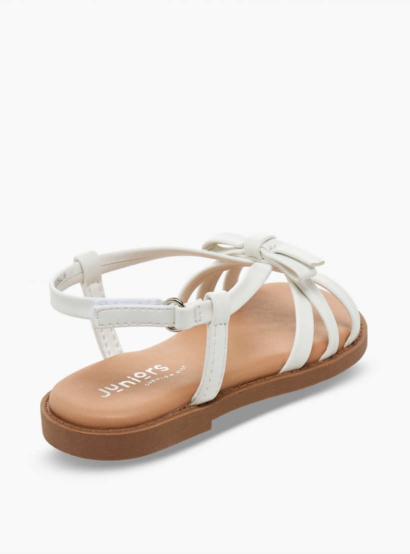 Juniors Girls Bow Accent Hook & Loop Sandals-girls-shoes-sandals-image-5