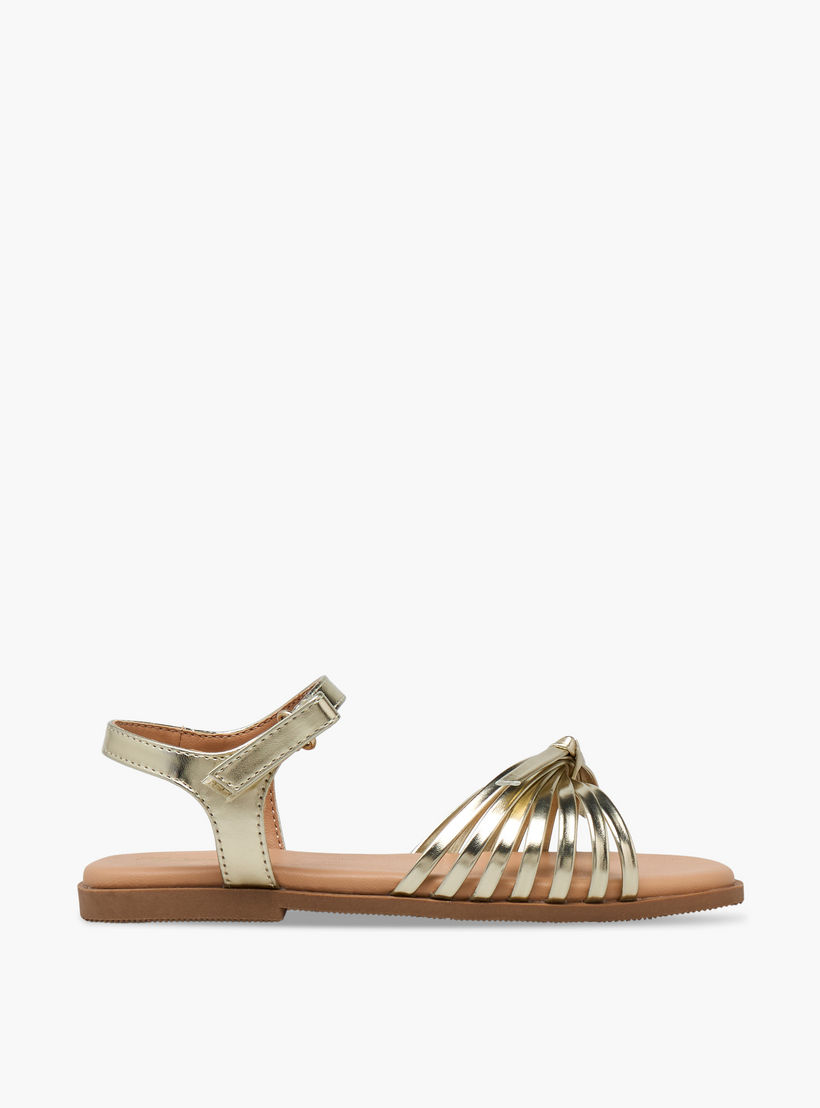 Little Missy Girls Strappy Hook & Loop Sandals-girls-shoes-sandals-image-2