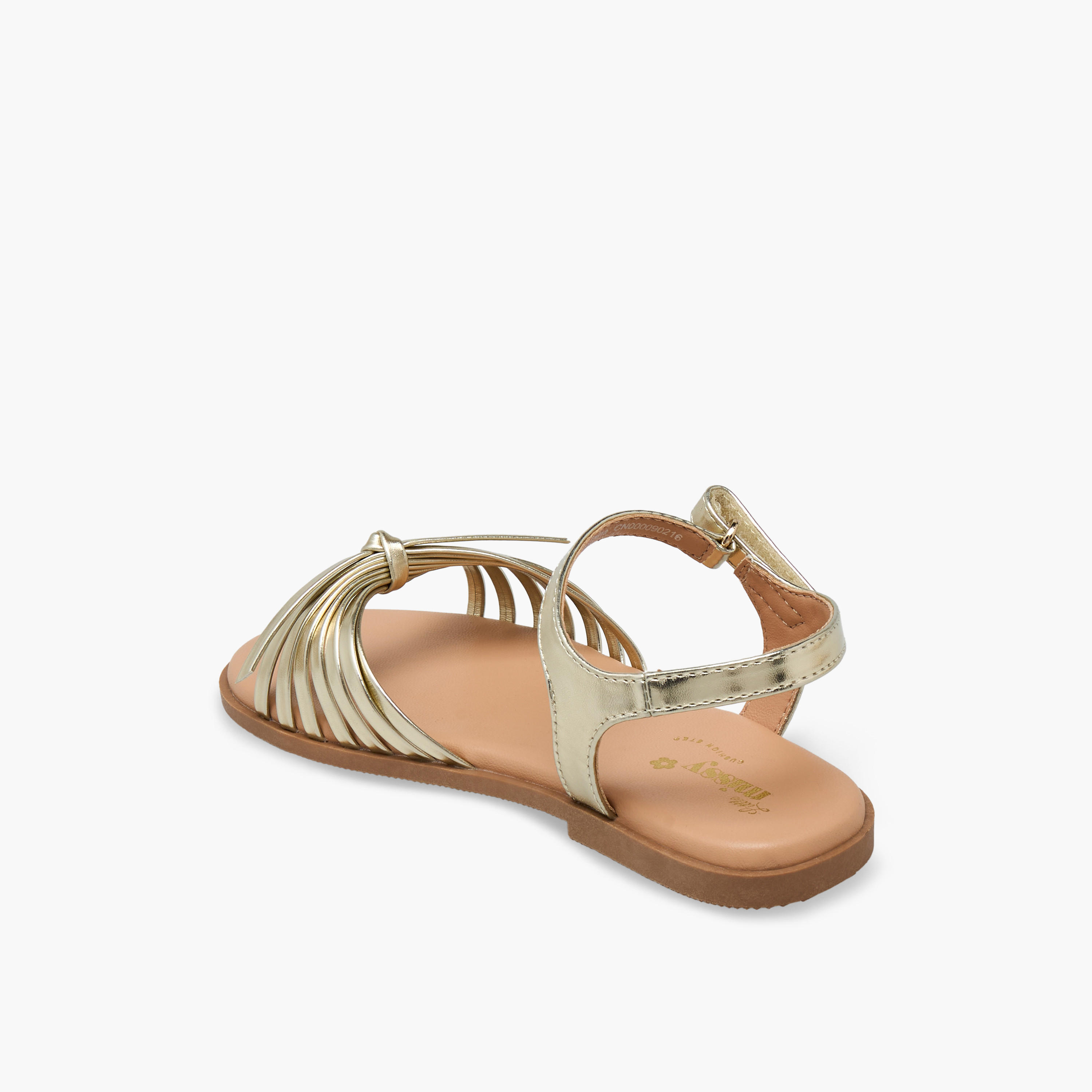 Little Missy Girls Strappy Hook & Loop Sandals-girls-shoes-sandals-image-4