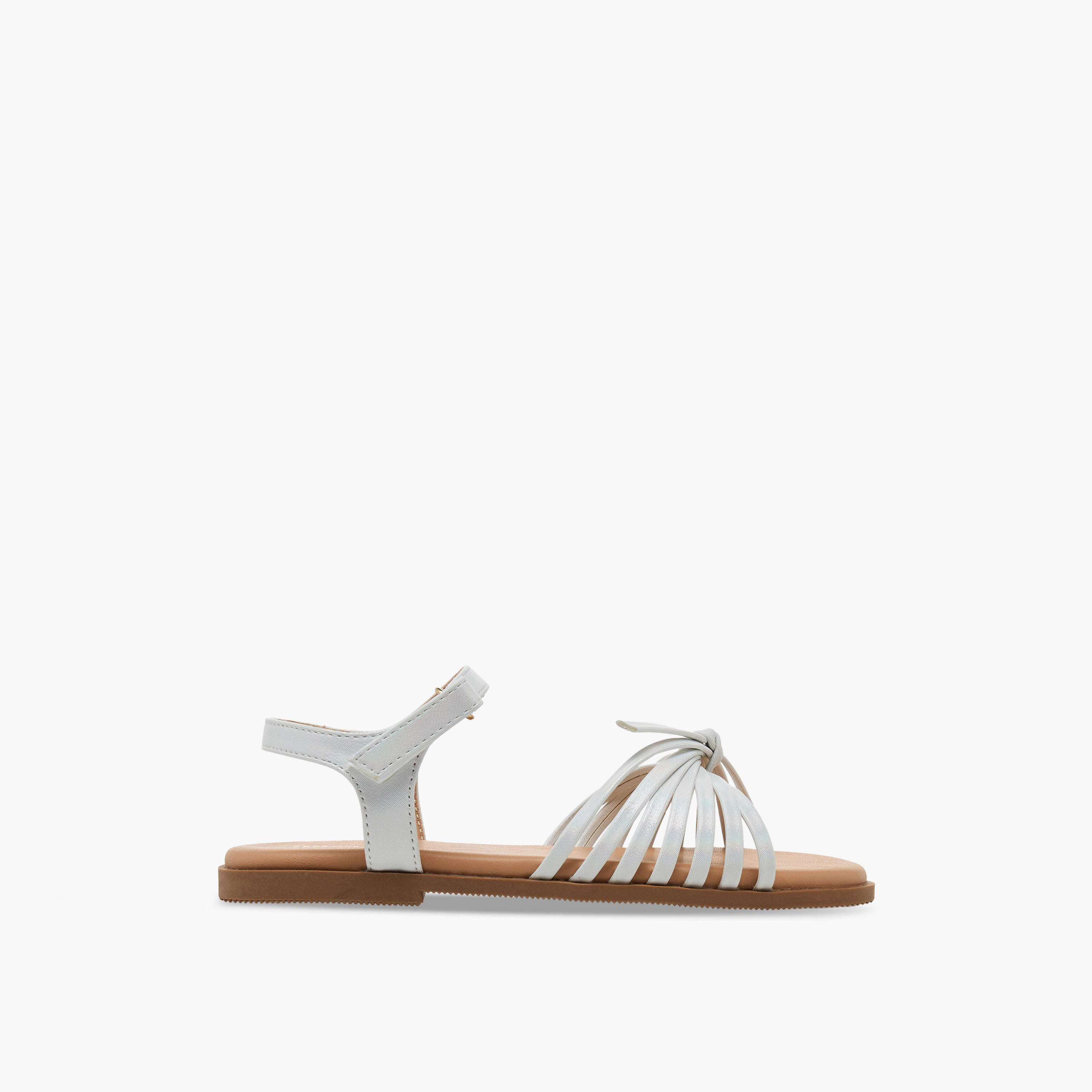 صندل متعدد الأحزمة بشريط إغلاق لاصق للبنات من ليتل ميسي-girls-shoes-sandals-image-2
