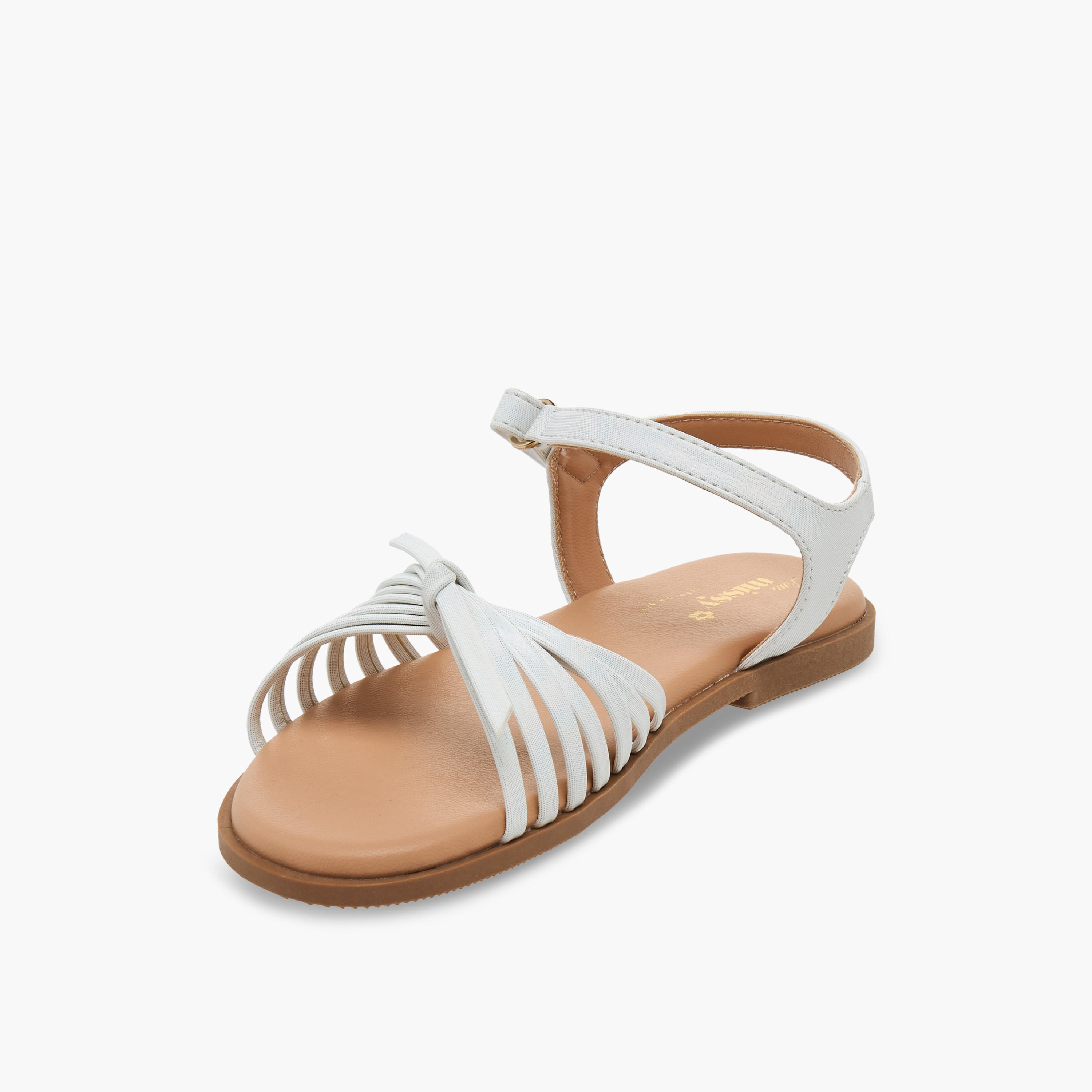 صندل متعدد الأحزمة بشريط إغلاق لاصق للبنات من ليتل ميسي-girls-shoes-sandals-image-3