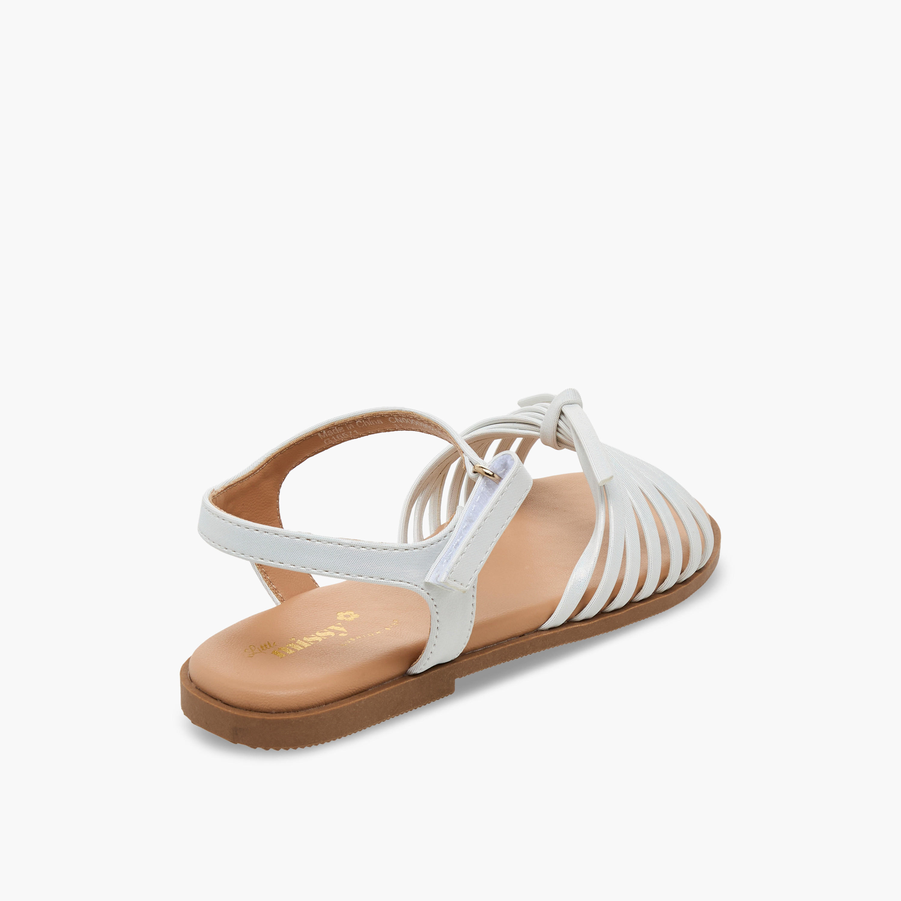 صندل متعدد الأحزمة بشريط إغلاق لاصق للبنات من ليتل ميسي-girls-shoes-sandals-image-5