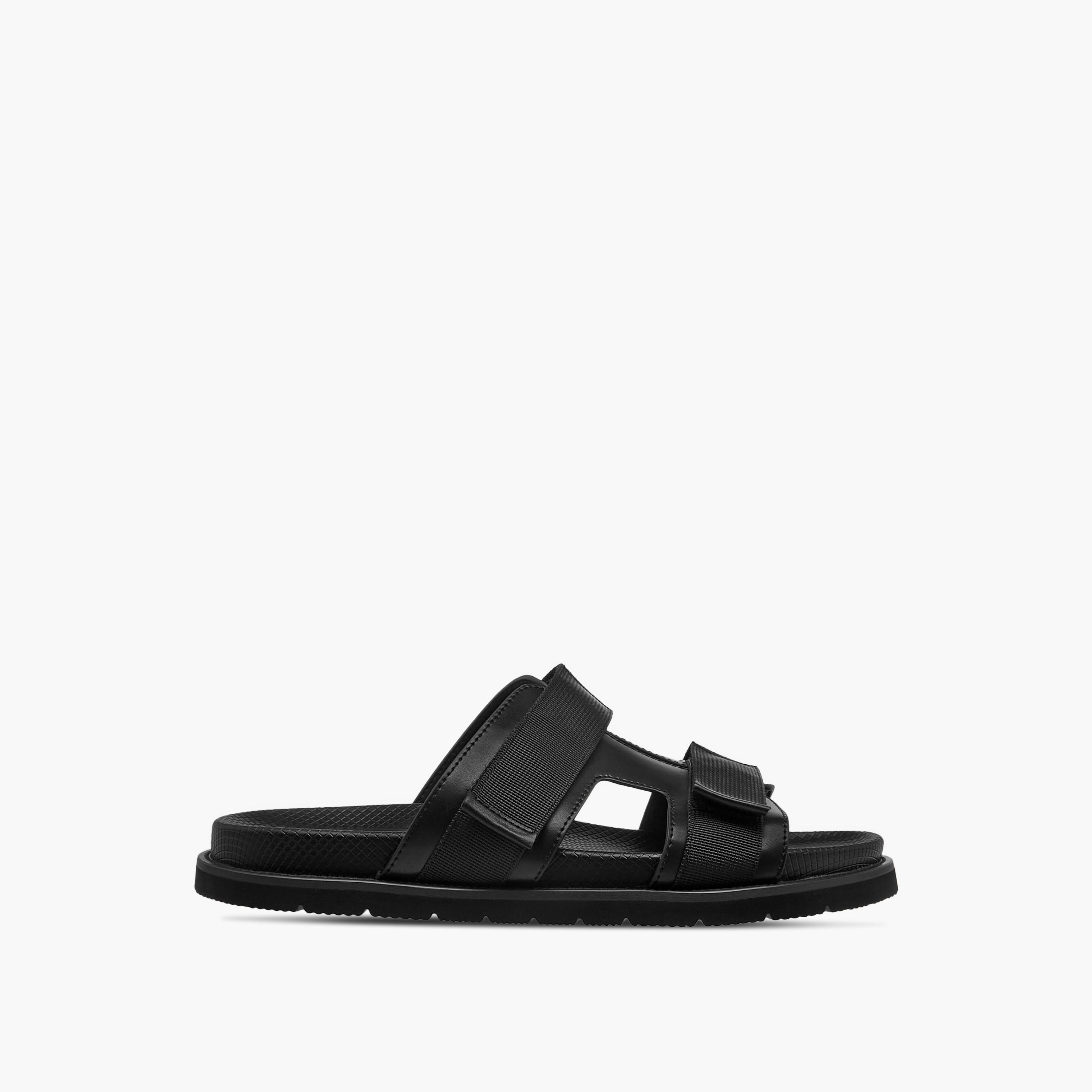 Duchini Men's Strap Detail Slip-On Comfort Sandals-men-shoes-sandals-image-2