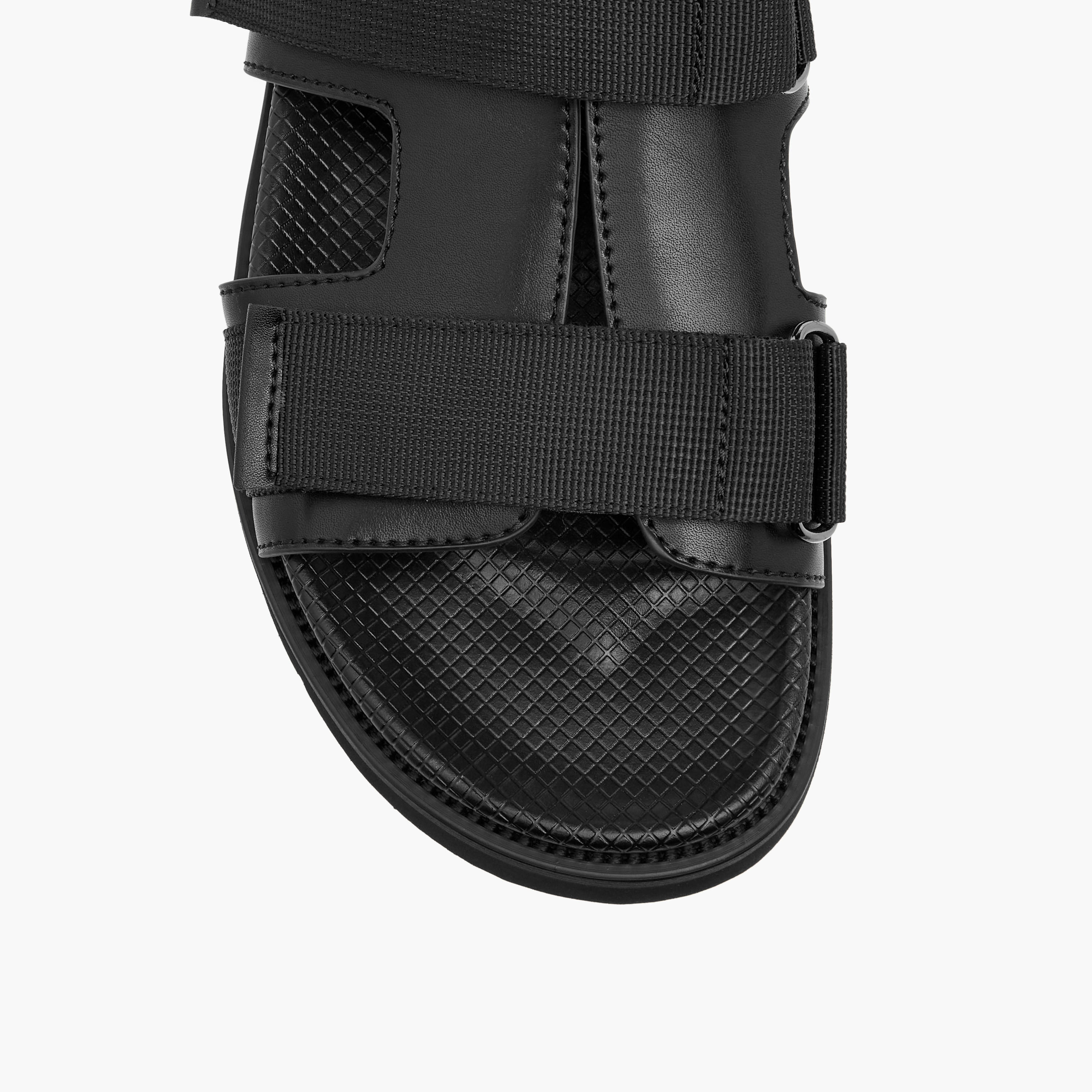 Duchini Men's Strap Detail Slip-On Comfort Sandals-men-shoes-sandals-image-3