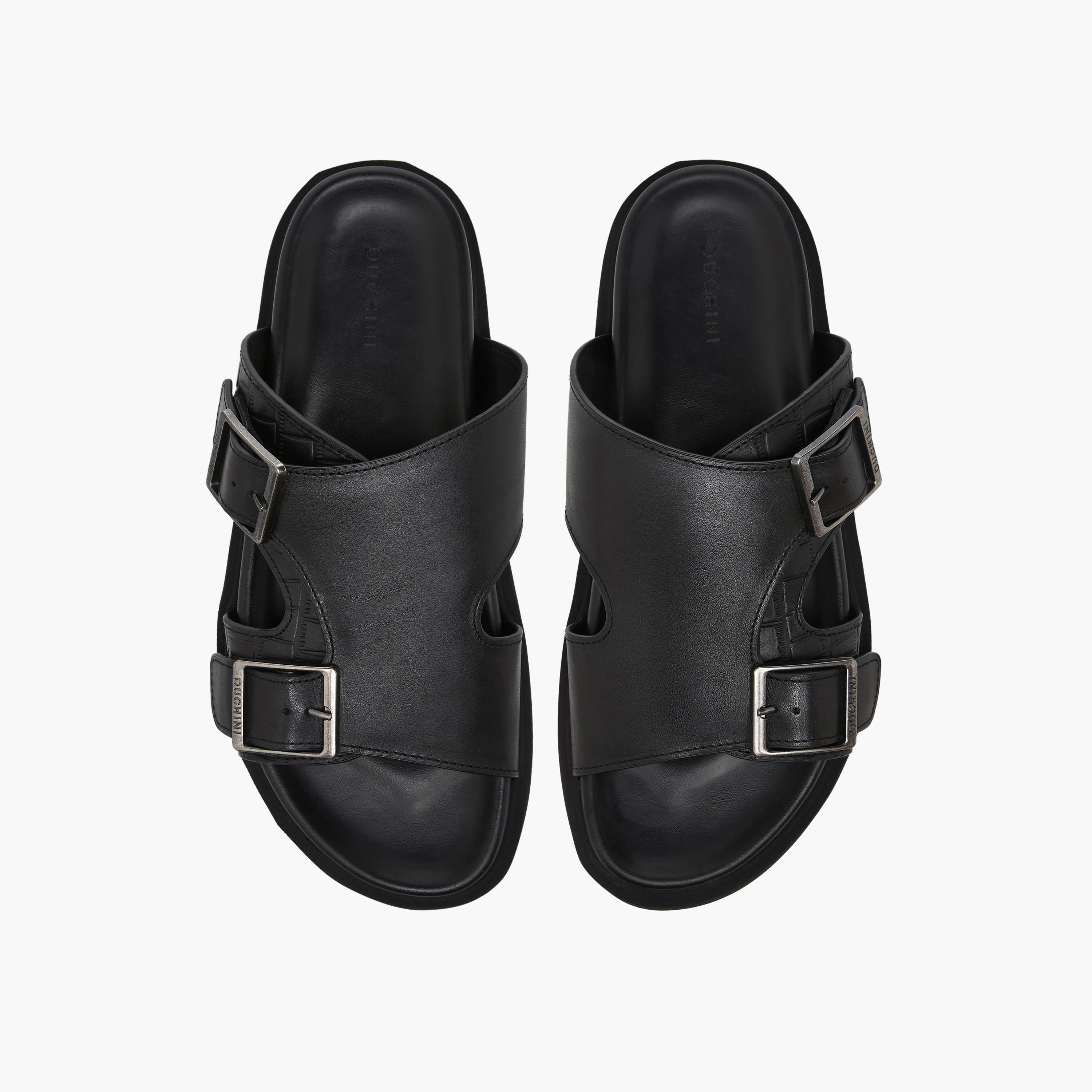 Duchini Men Textured Comfort Sandals-men-shoes-sandals-image-1